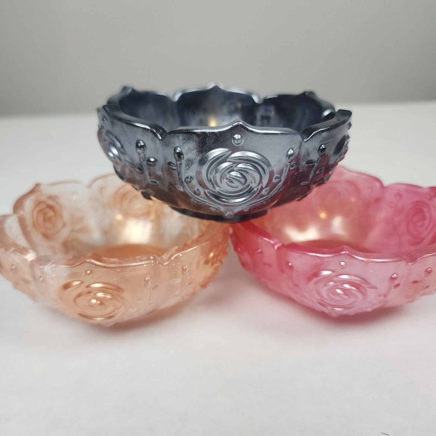 4.5" Rose Bowl Trinket Dish Silicone Mold