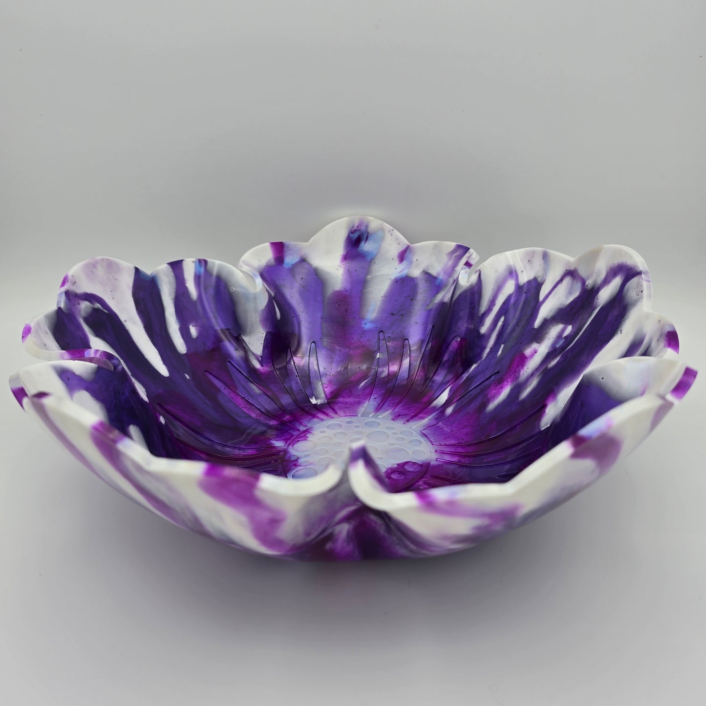 Morning Glory Resin Bowl