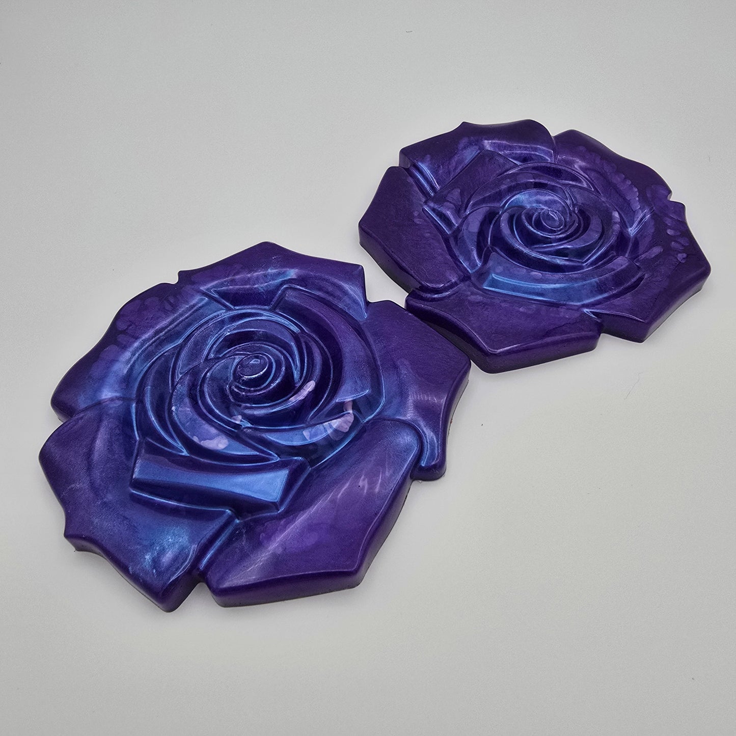 Purple Pearl Rose Coasters