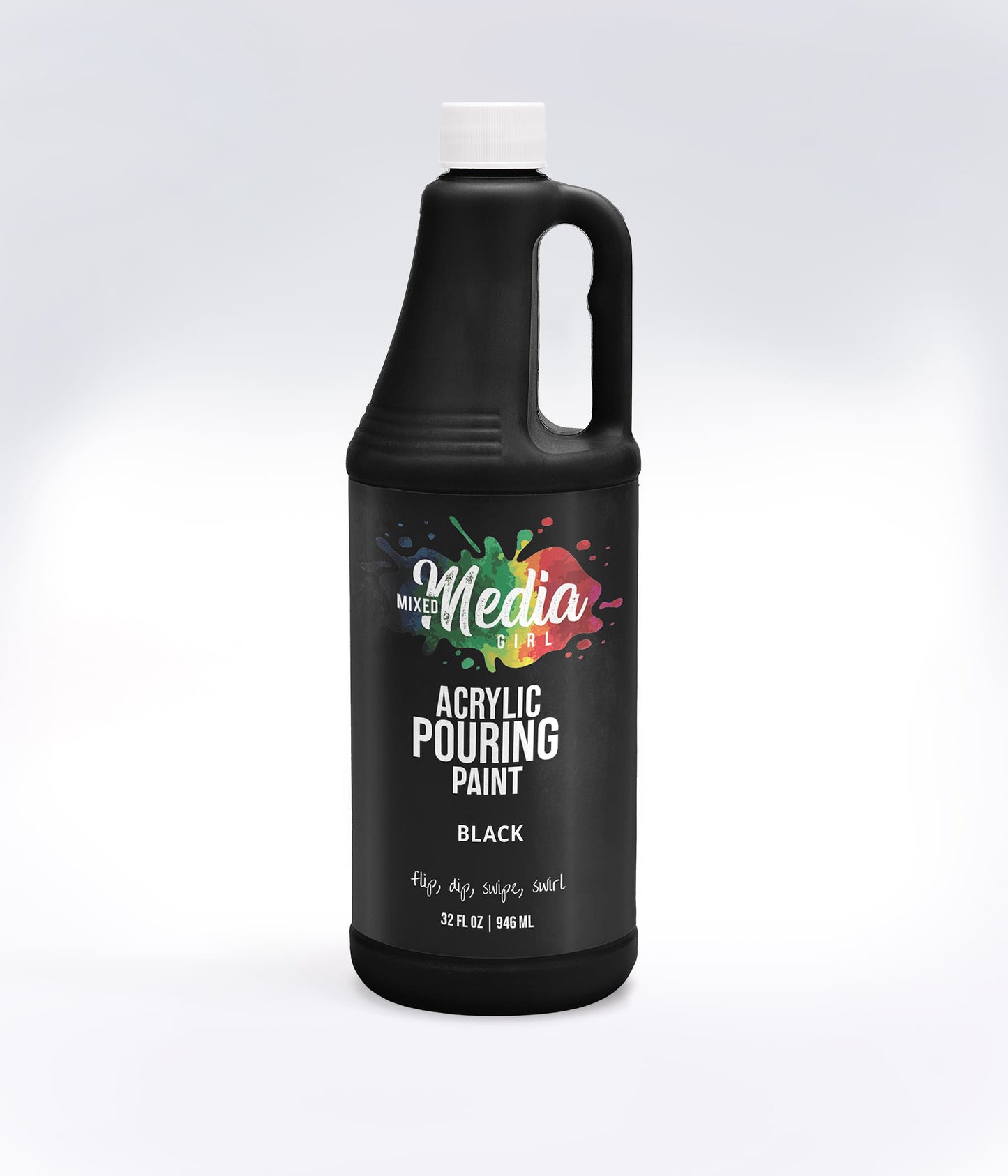 32oz Mixed Media Girl Pouring Paint Bottles