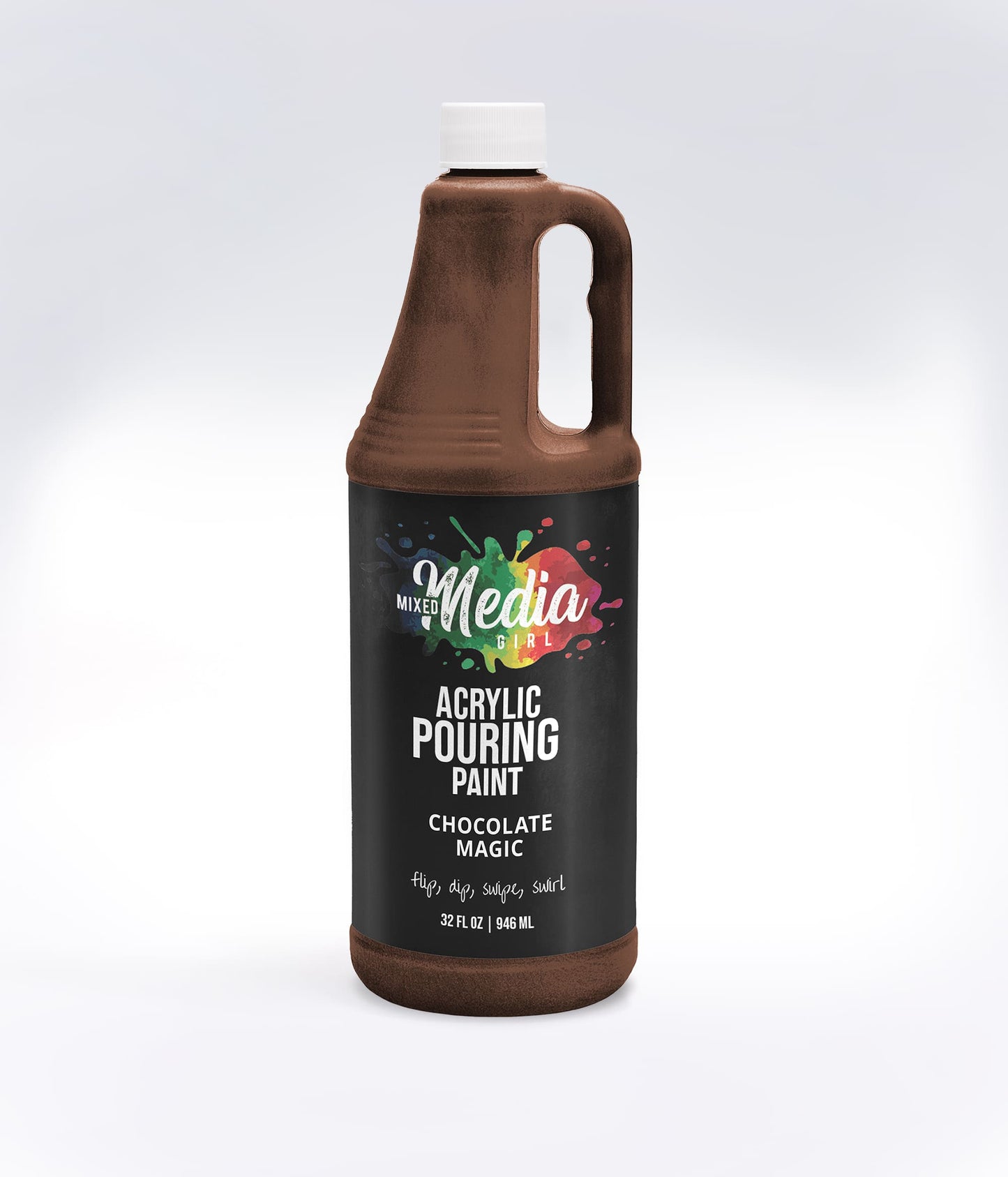 32oz Mixed Media Girl Pouring Paint Bottles