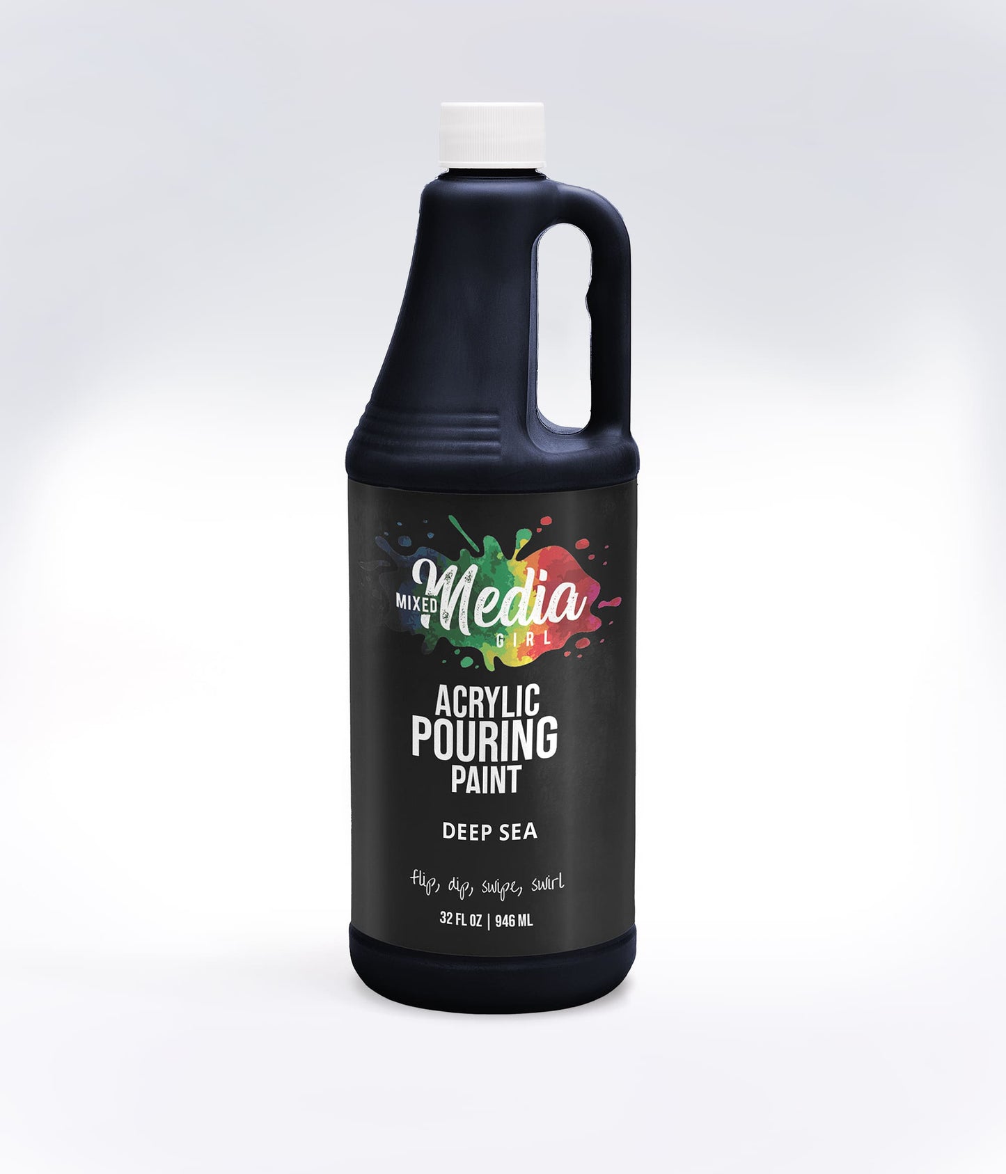 32oz Mixed Media Girl Pouring Paint Bottles