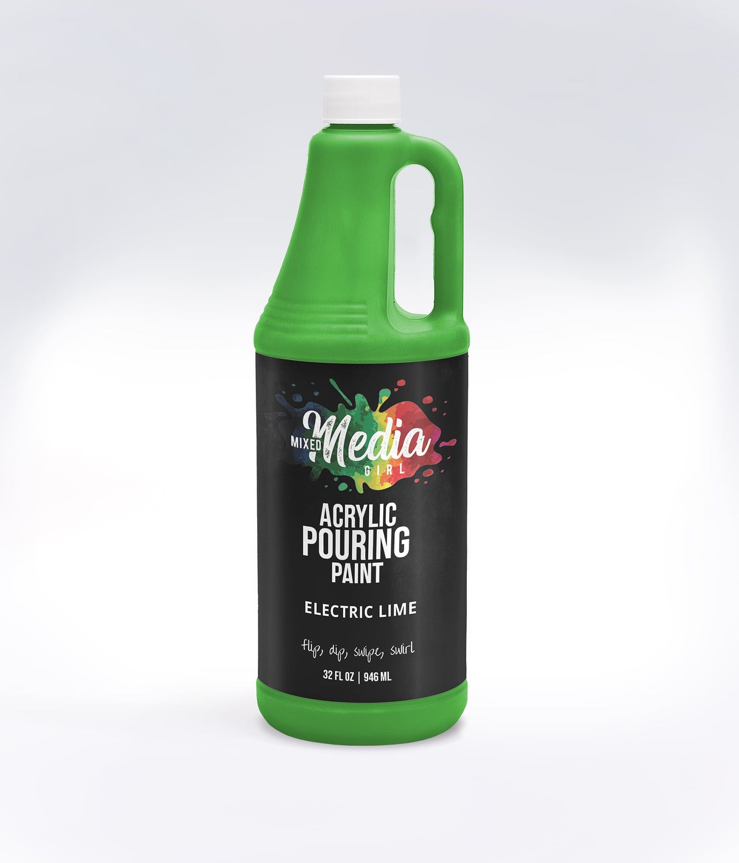32oz Mixed Media Girl Pouring Paint Bottles