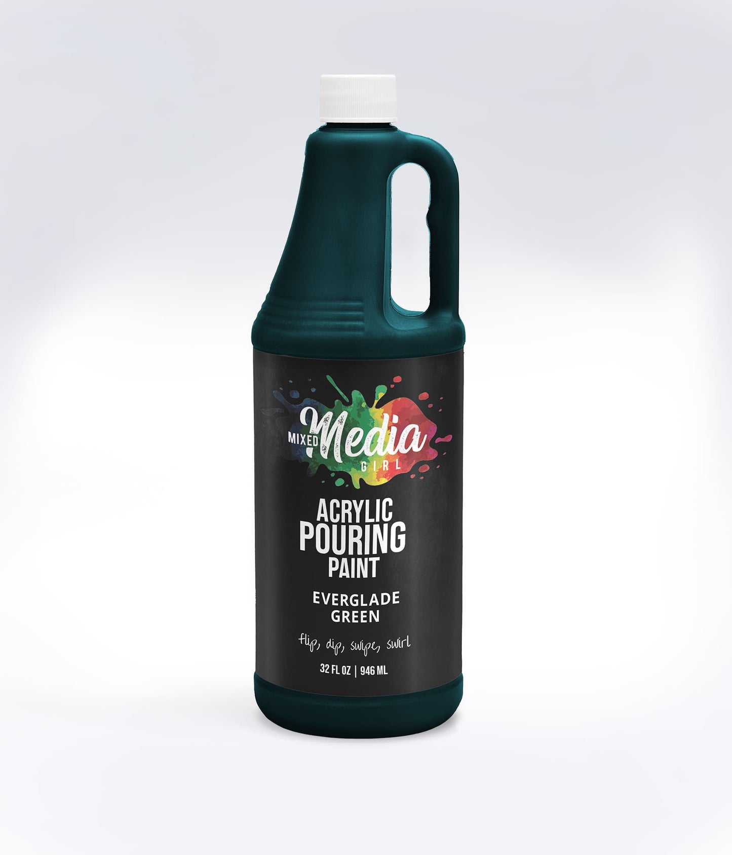 32oz Mixed Media Girl Pouring Paint Bottles