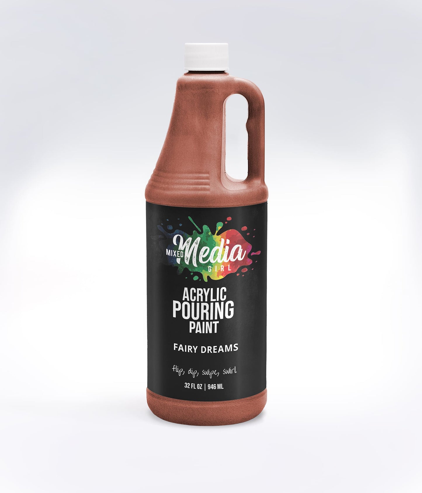 32oz Mixed Media Girl Pouring Paint Bottles