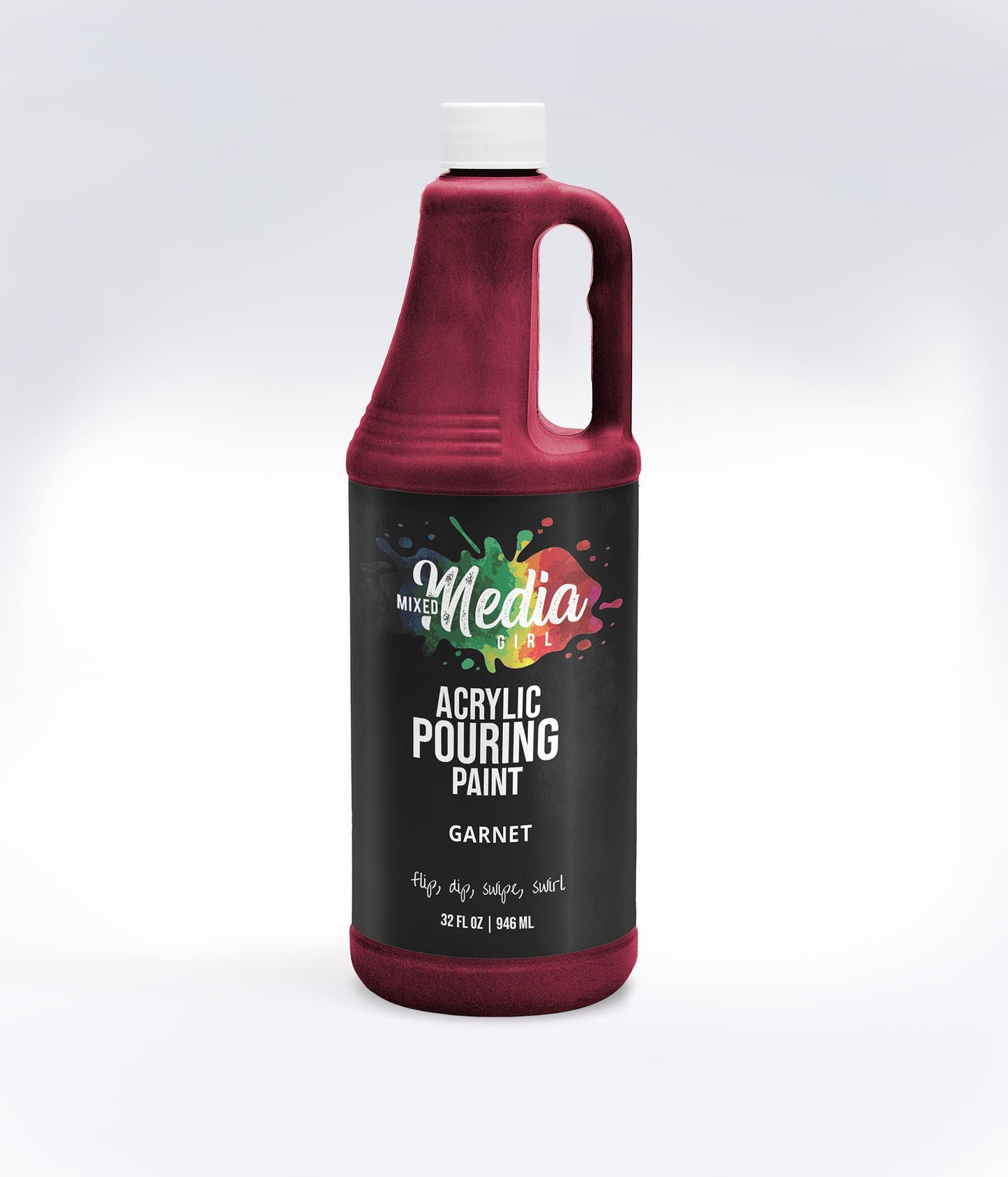 32oz Mixed Media Girl Pouring Paint Bottles