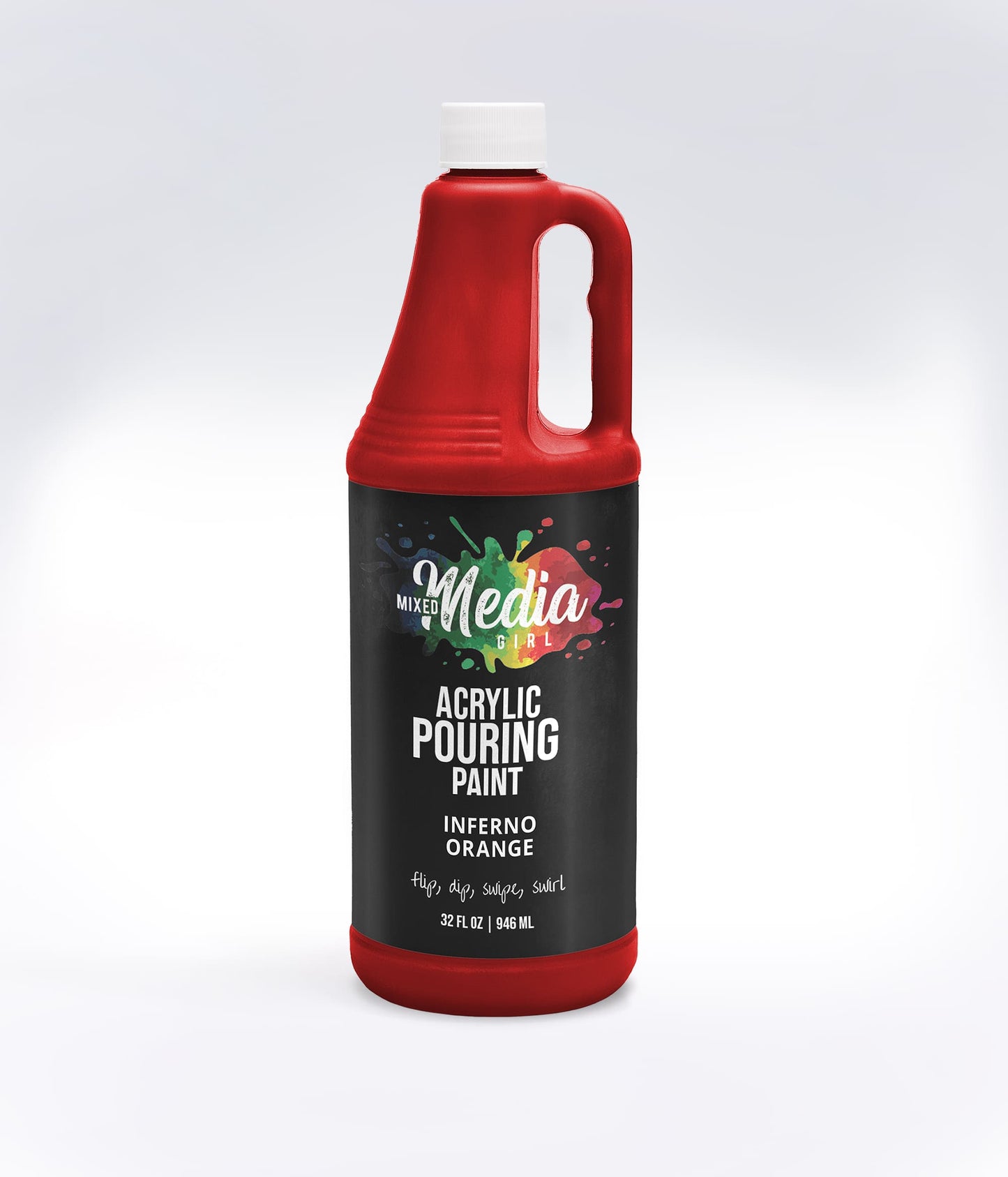 32oz Mixed Media Girl Pouring Paint Bottles