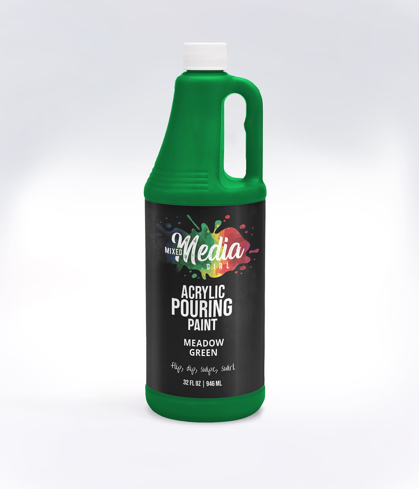 32oz Mixed Media Girl Pouring Paint Bottles