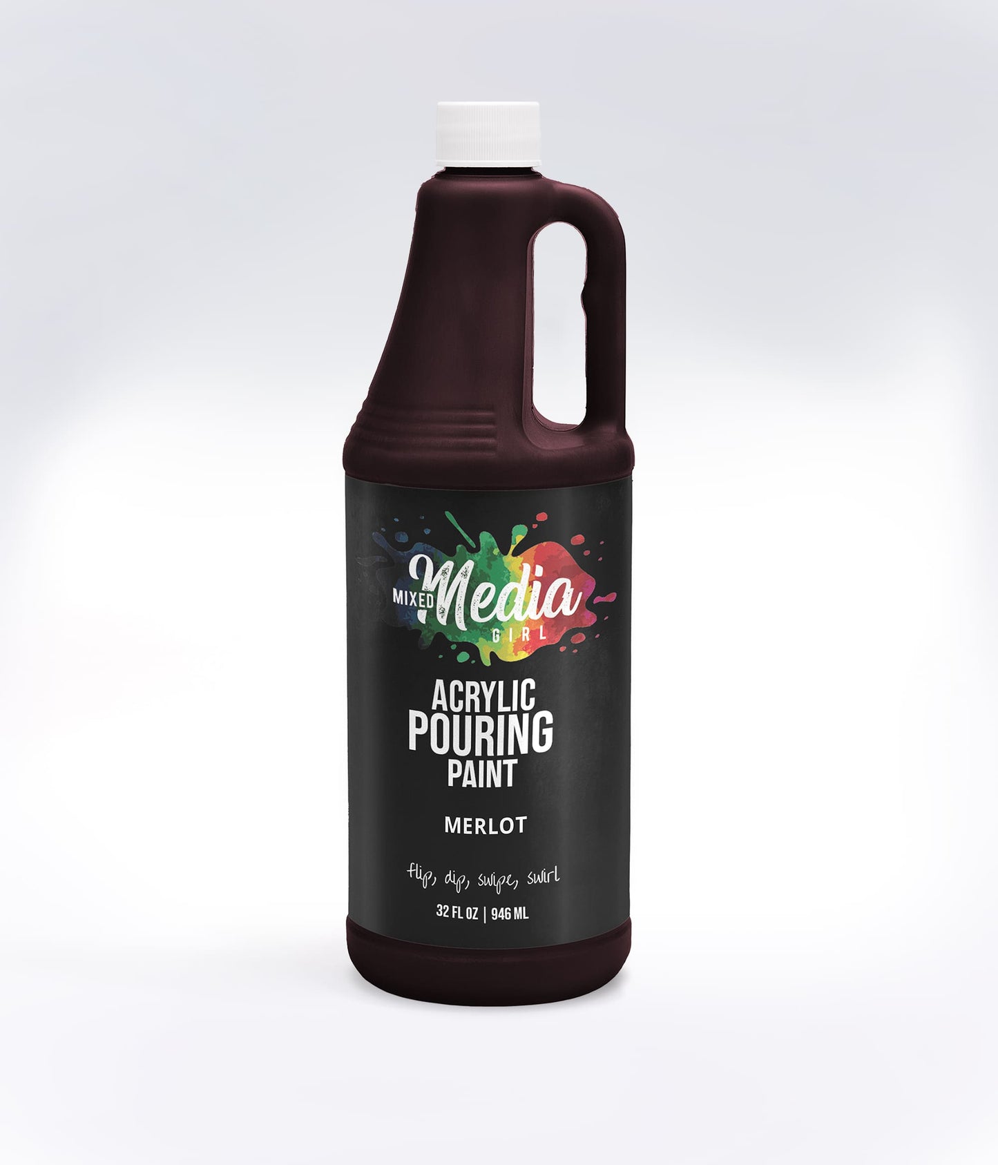 32oz Mixed Media Girl Pouring Paint Bottles