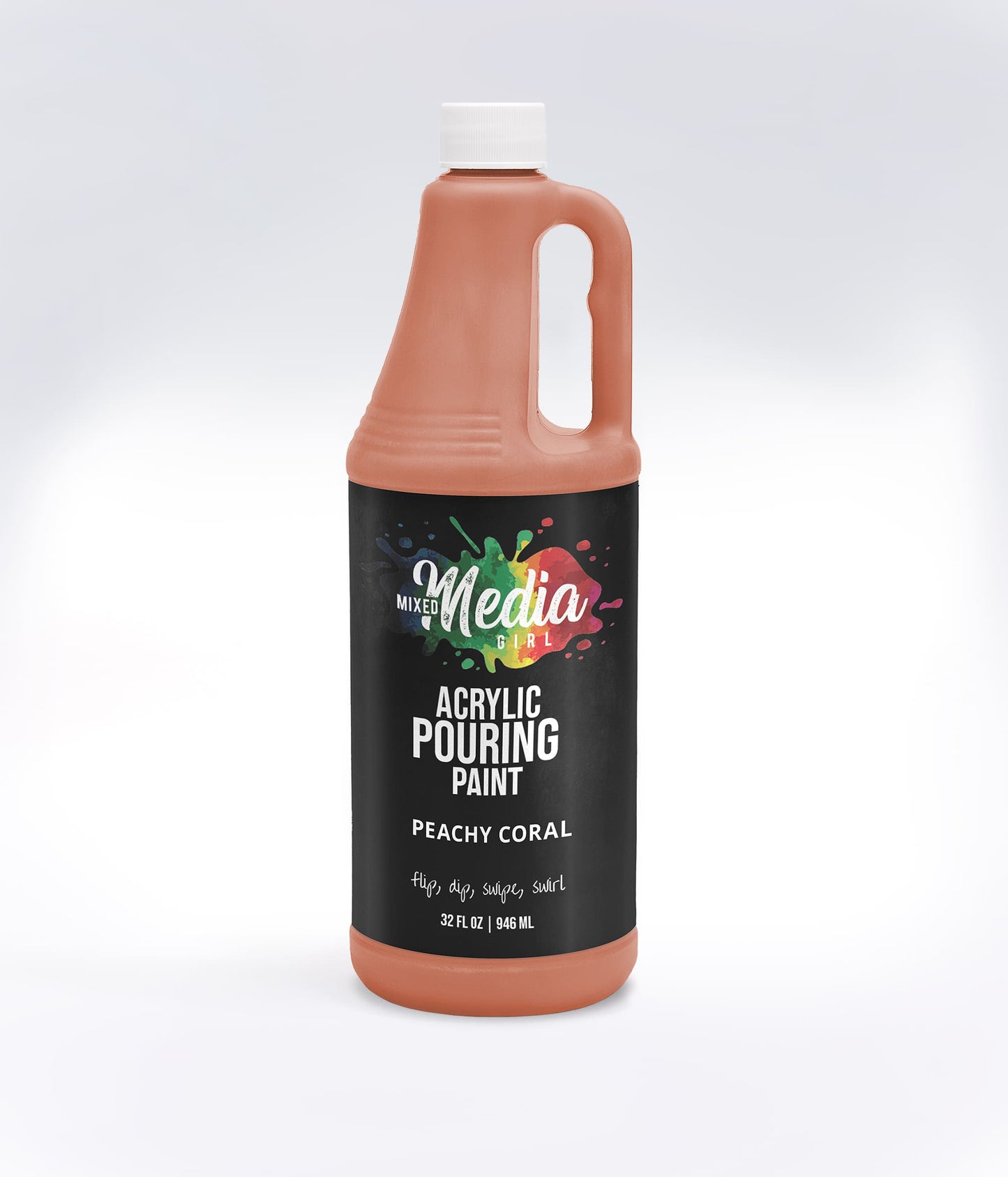 32oz Mixed Media Girl Pouring Paint Bottles