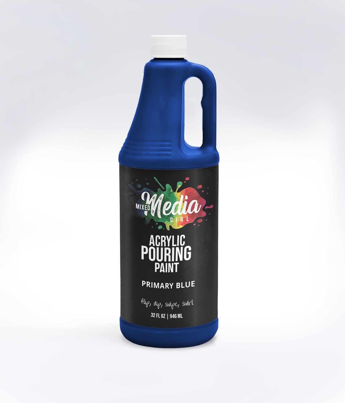 32oz Mixed Media Girl Pouring Paint Bottles