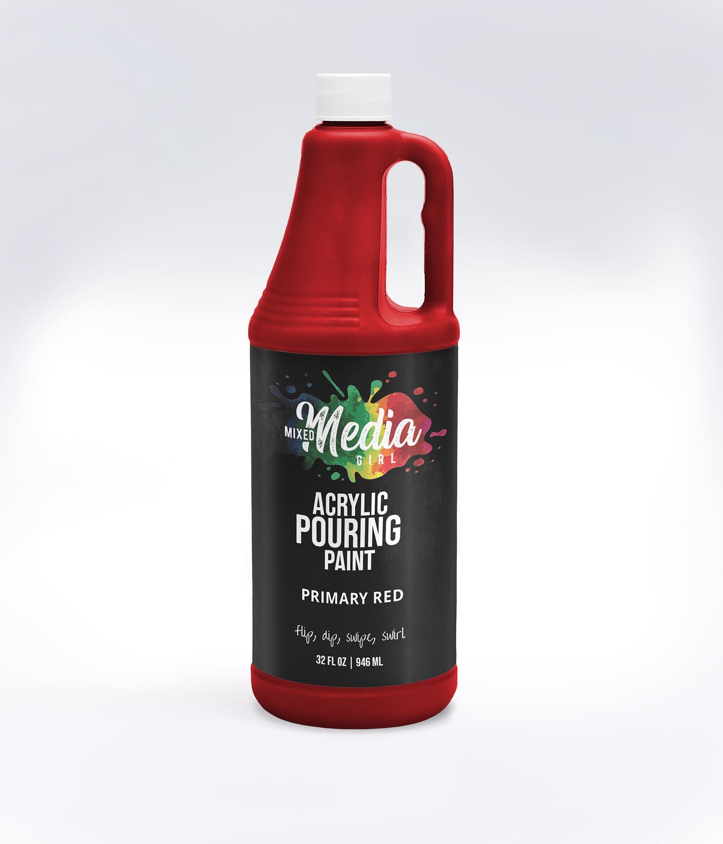 32oz Mixed Media Girl Pouring Paint Bottles