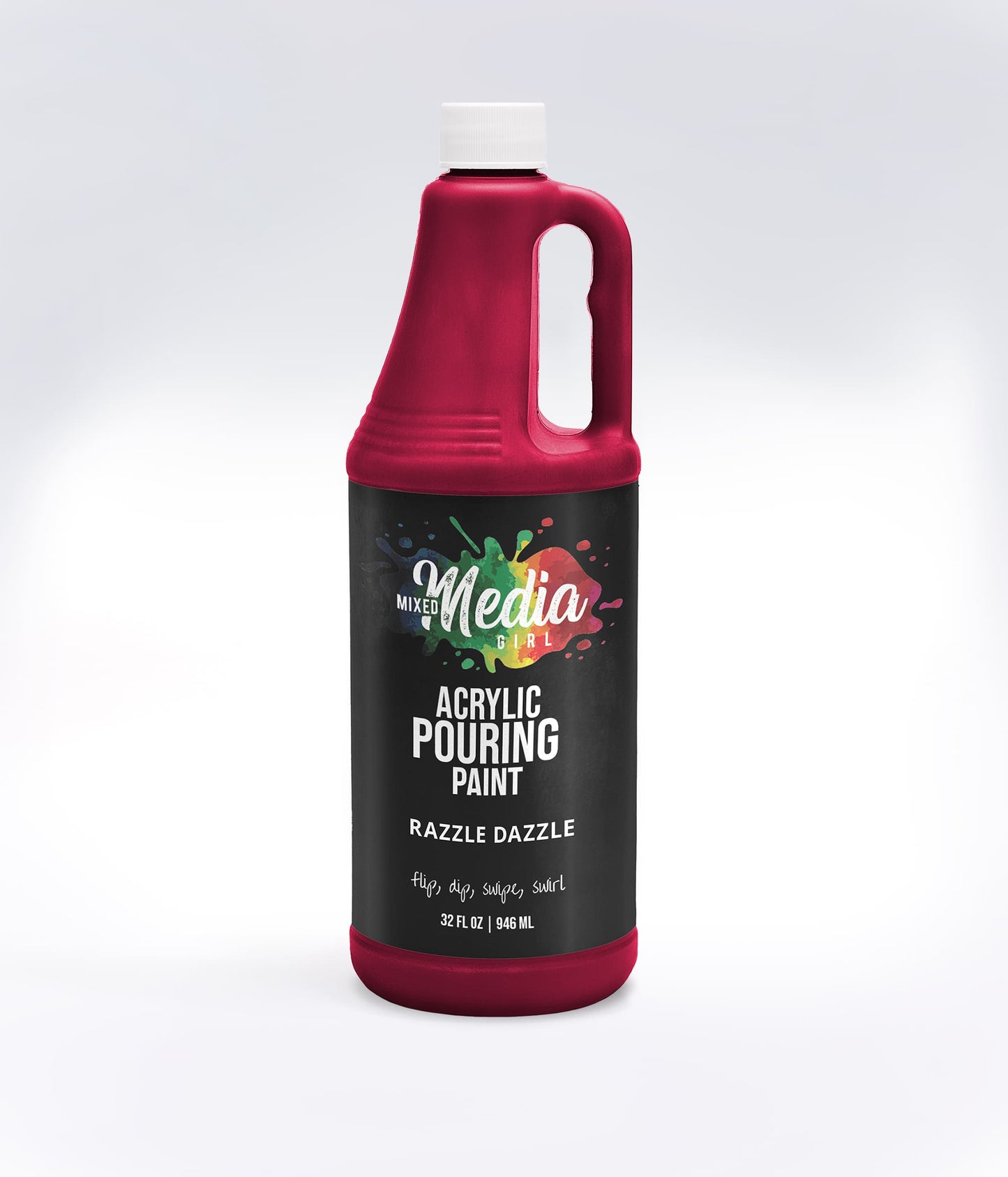 32oz Mixed Media Girl Pouring Paint Bottles