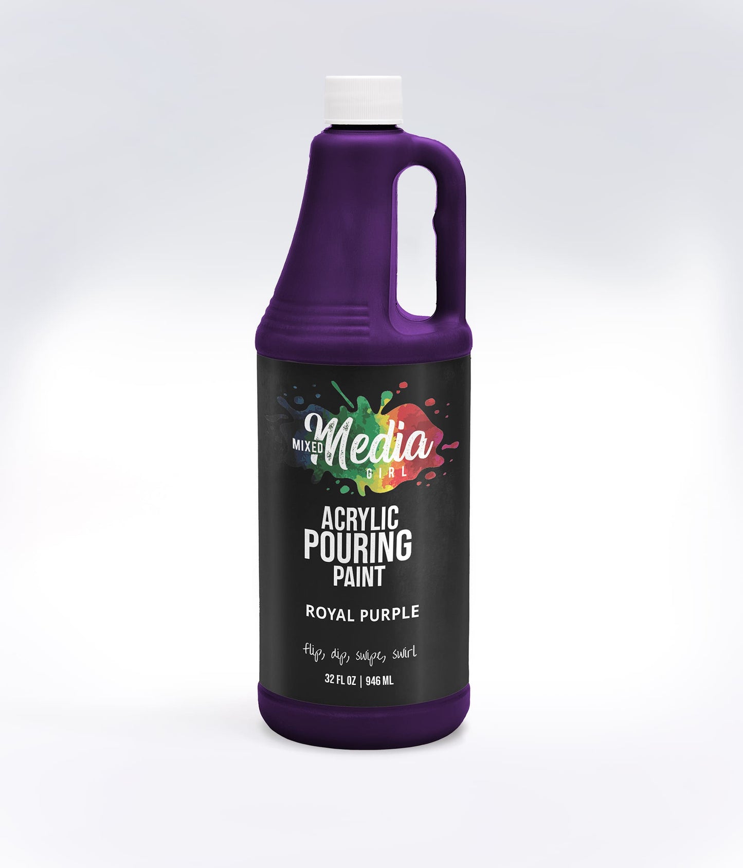 32oz Mixed Media Girl Pouring Paint Bottles
