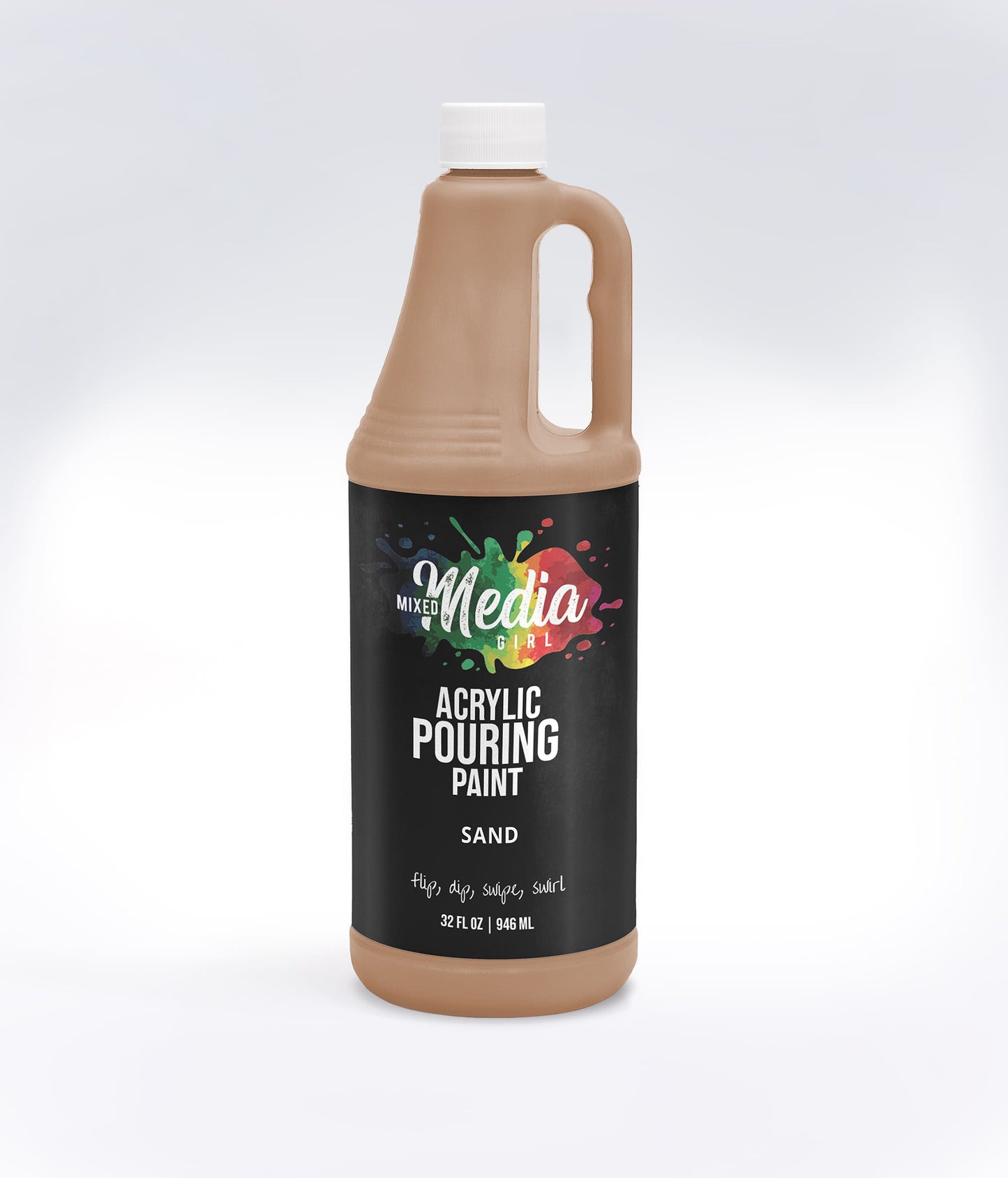 32oz Mixed Media Girl Pouring Paint Bottles
