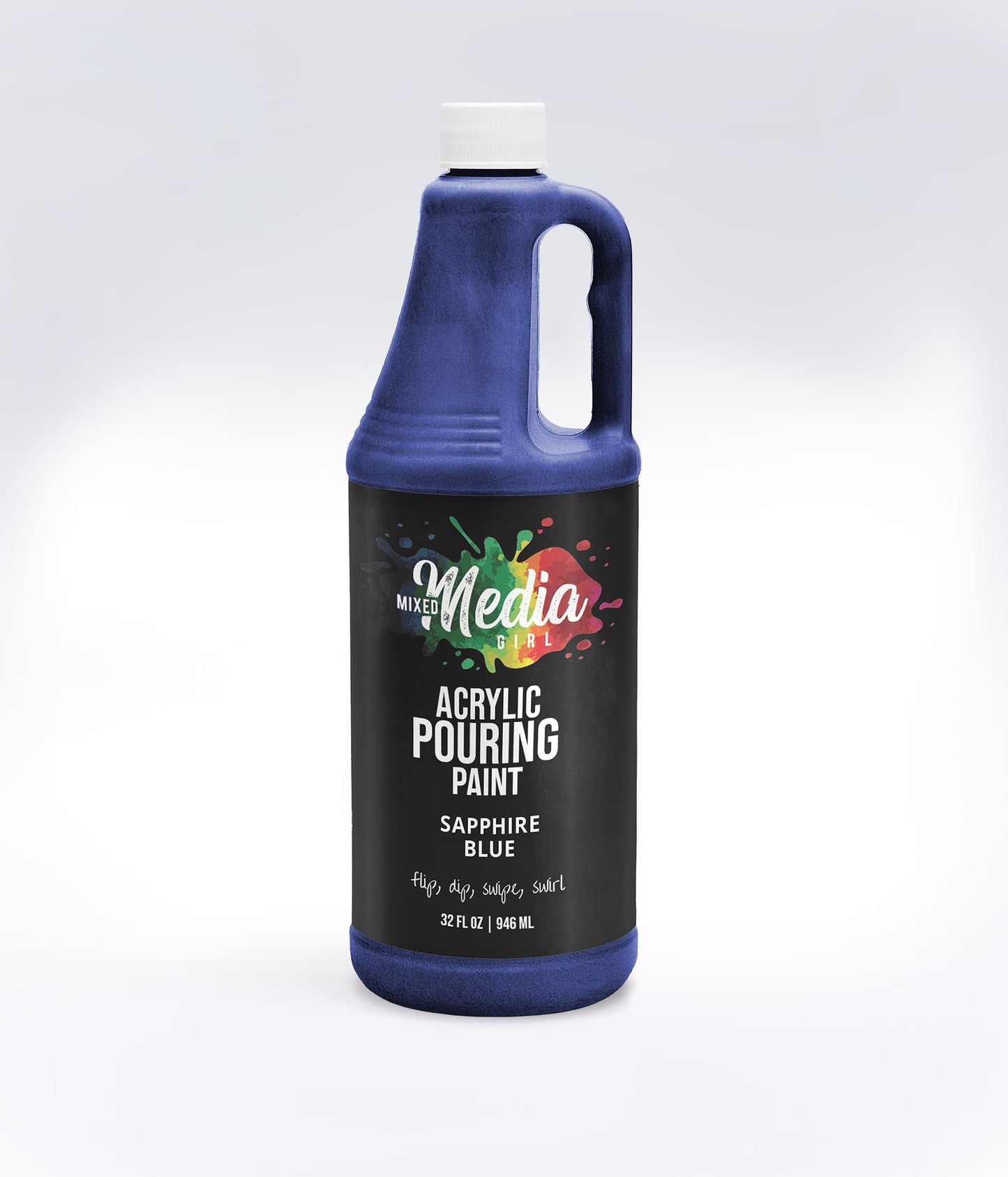 32oz Mixed Media Girl Pouring Paint Bottles