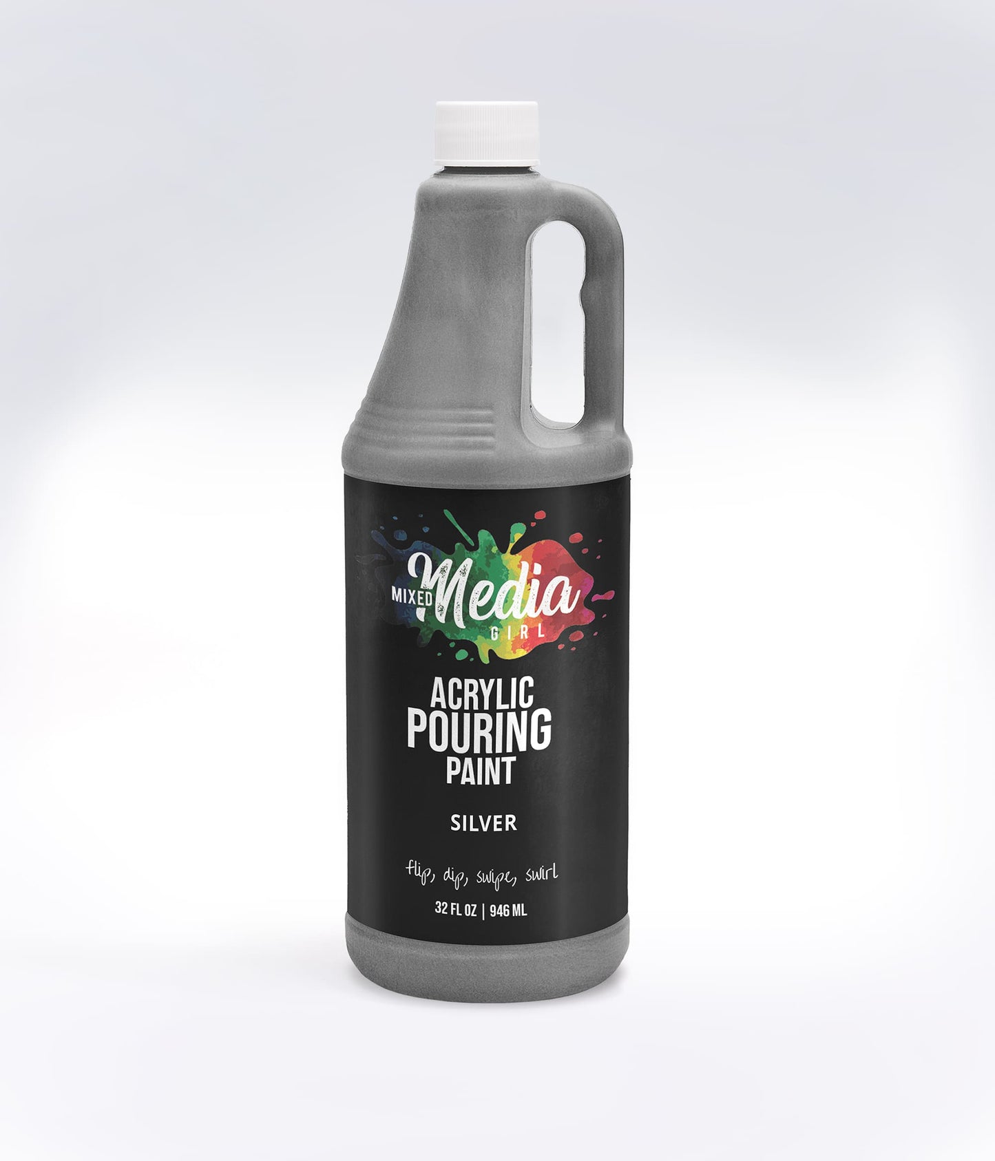 32oz Mixed Media Girl Pouring Paint Bottles