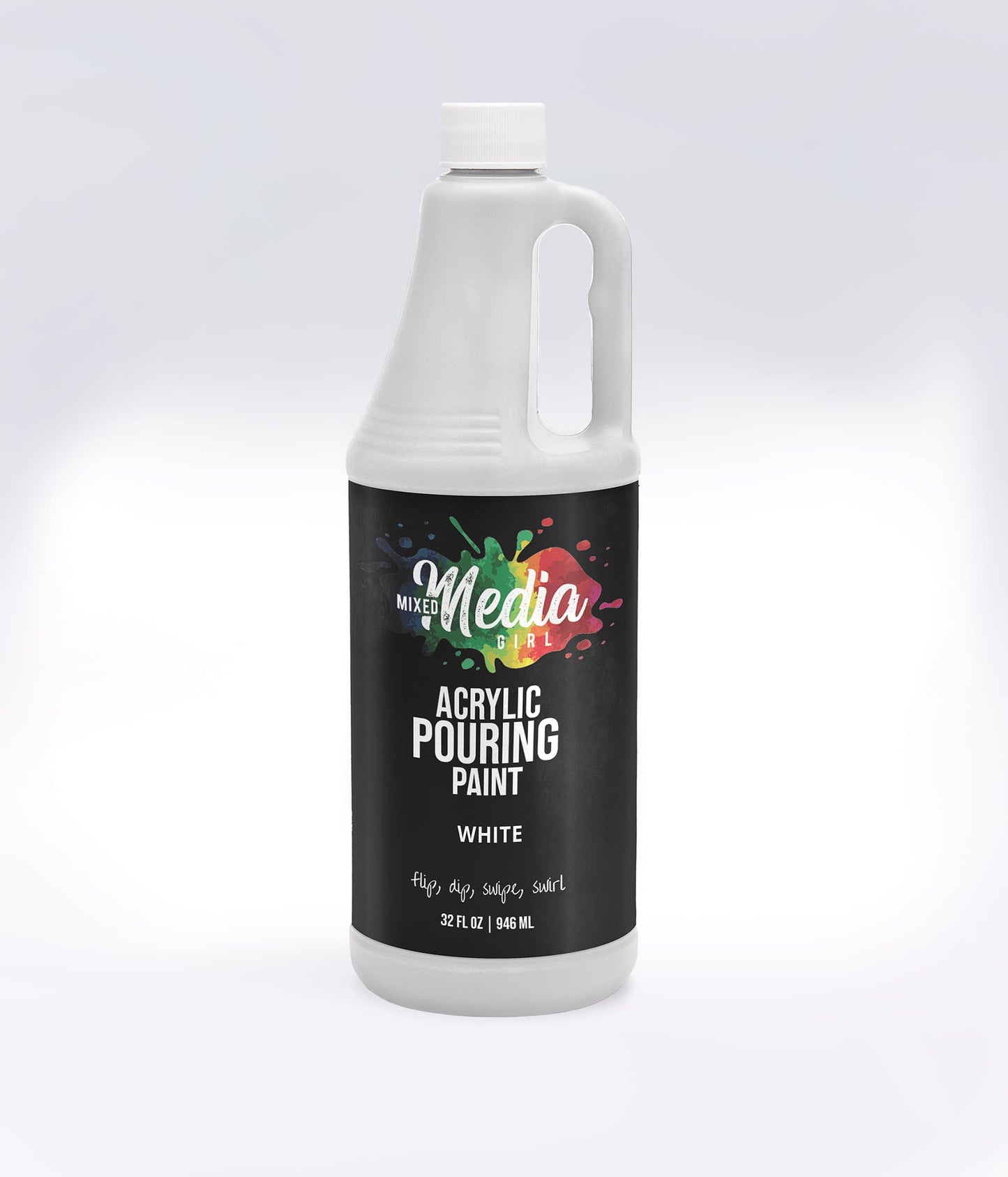 32oz Mixed Media Girl Pouring Paint Bottles