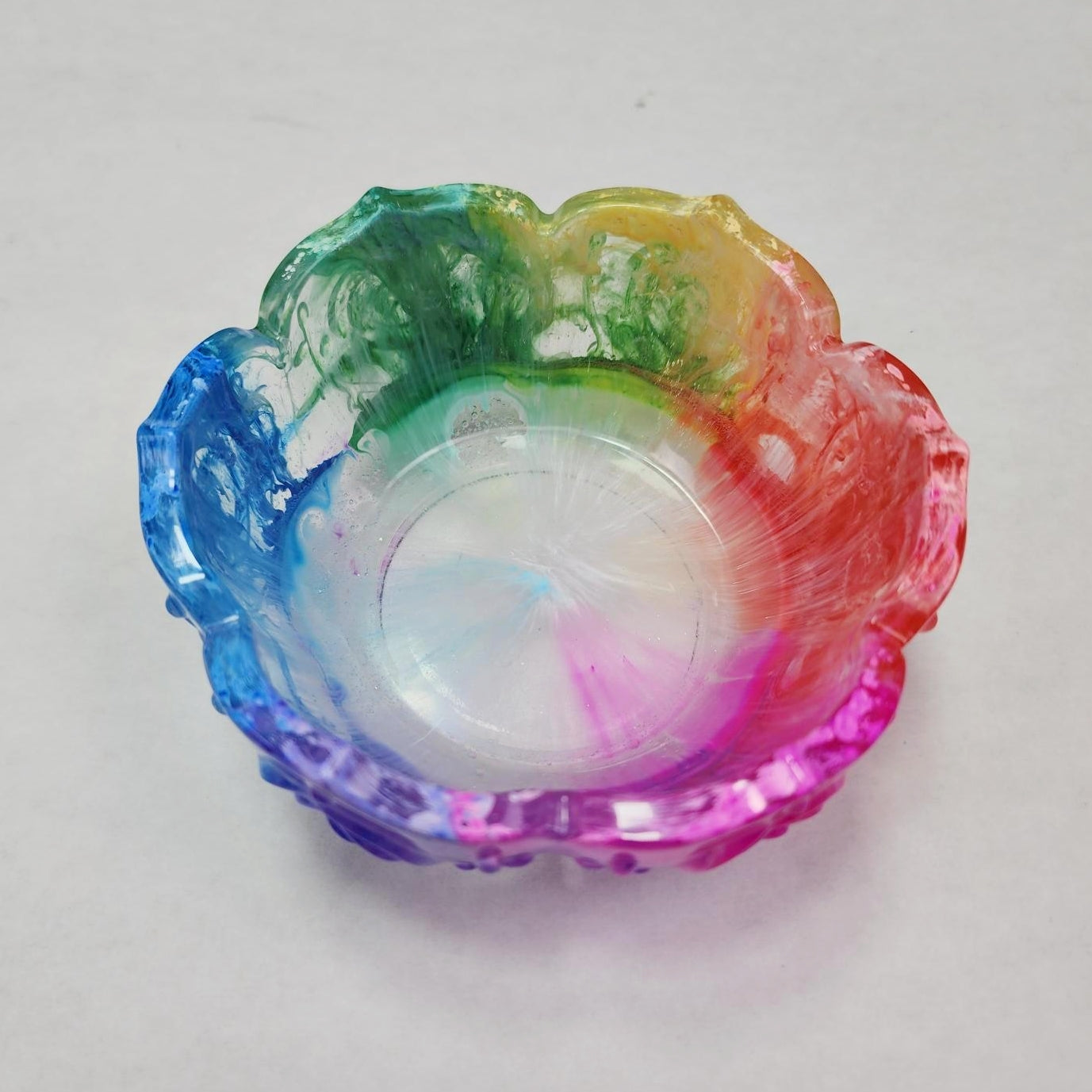 4.5" Rose Bowl Trinket Dish Silicone Mold