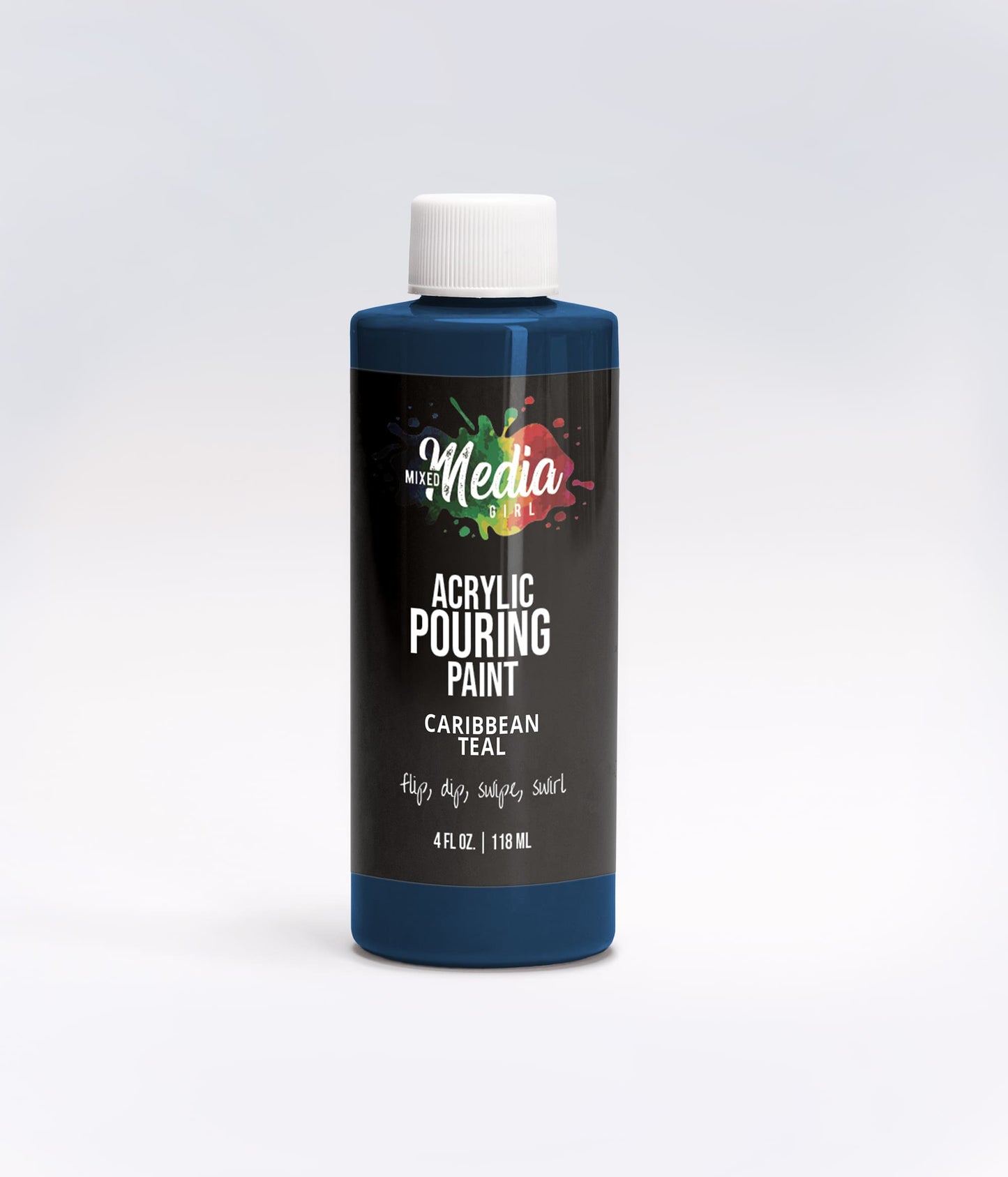 4oz Mixed Media Girl Pouring Paint Bottles
