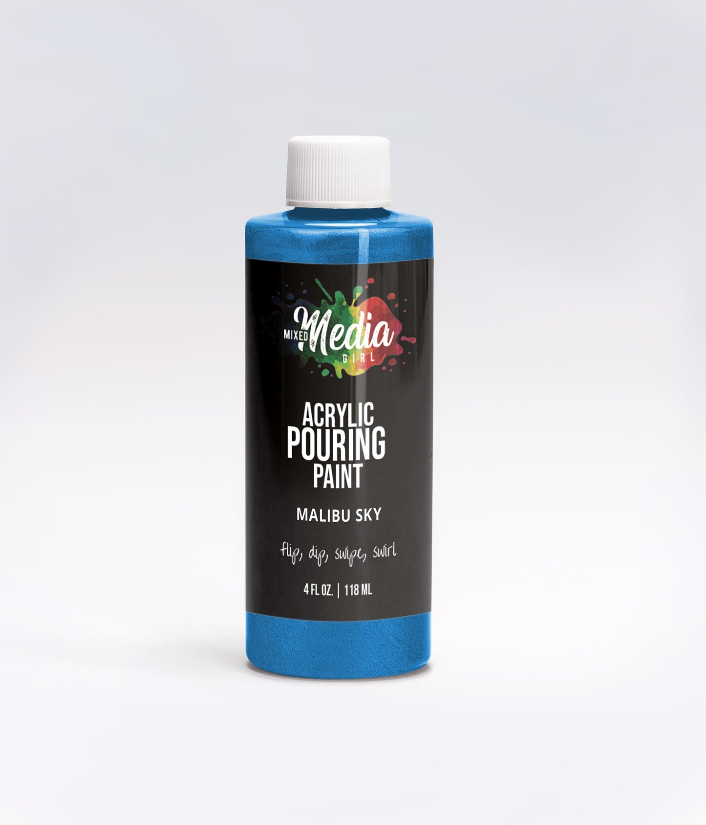 4oz Mixed Media Girl Pouring Paint Bottles