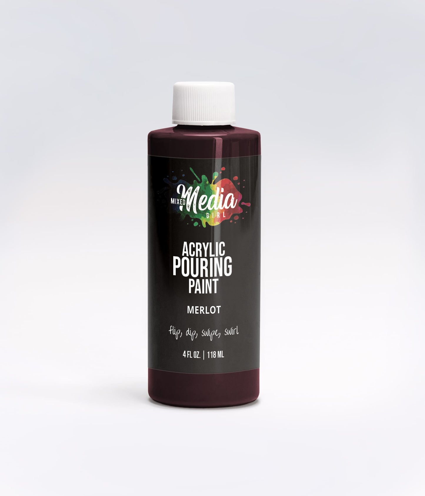 4oz Mixed Media Girl Pouring Paint Bottles