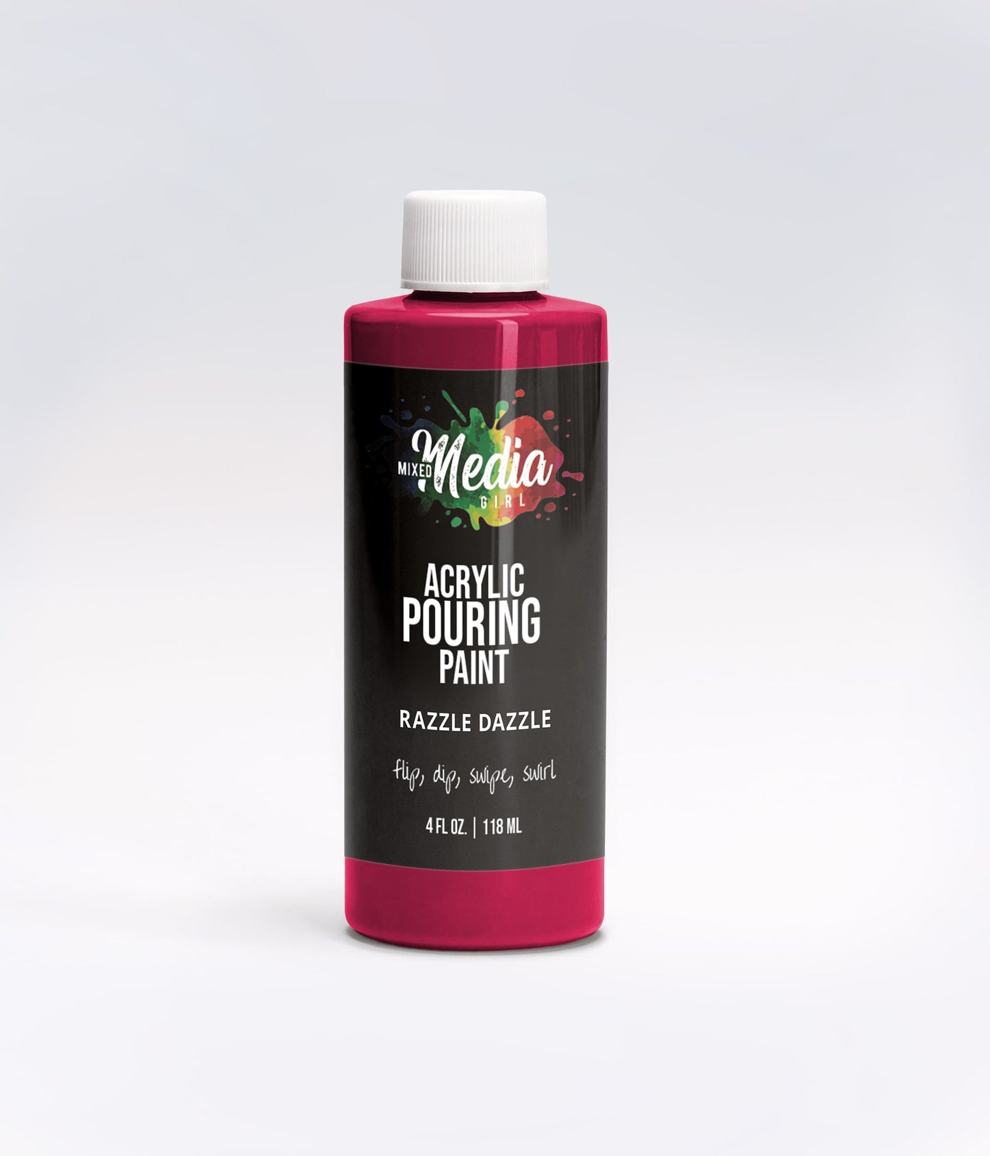 4oz Mixed Media Girl Pouring Paint Bottles