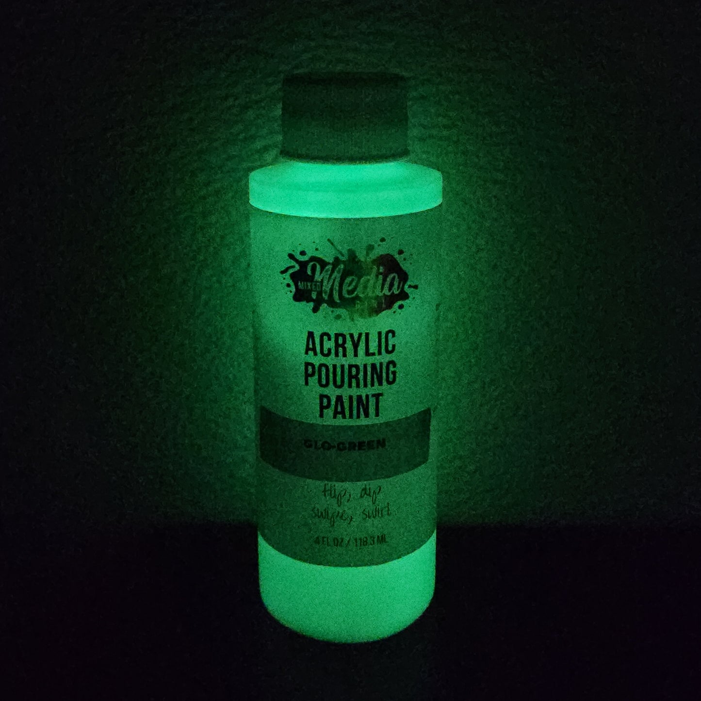 Glo Green - Glow-In-The-Dark Pouring Paint