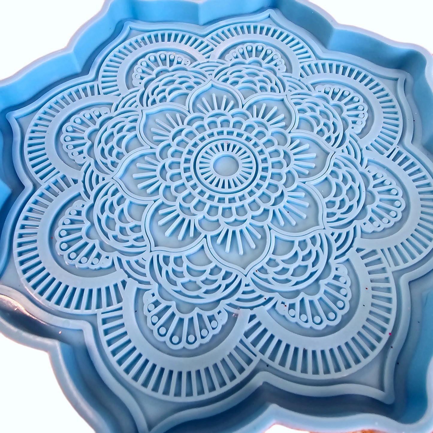 Textured Mandala Silicone Coaster Molds (style #2) - Set of 4 PRE-ORDER