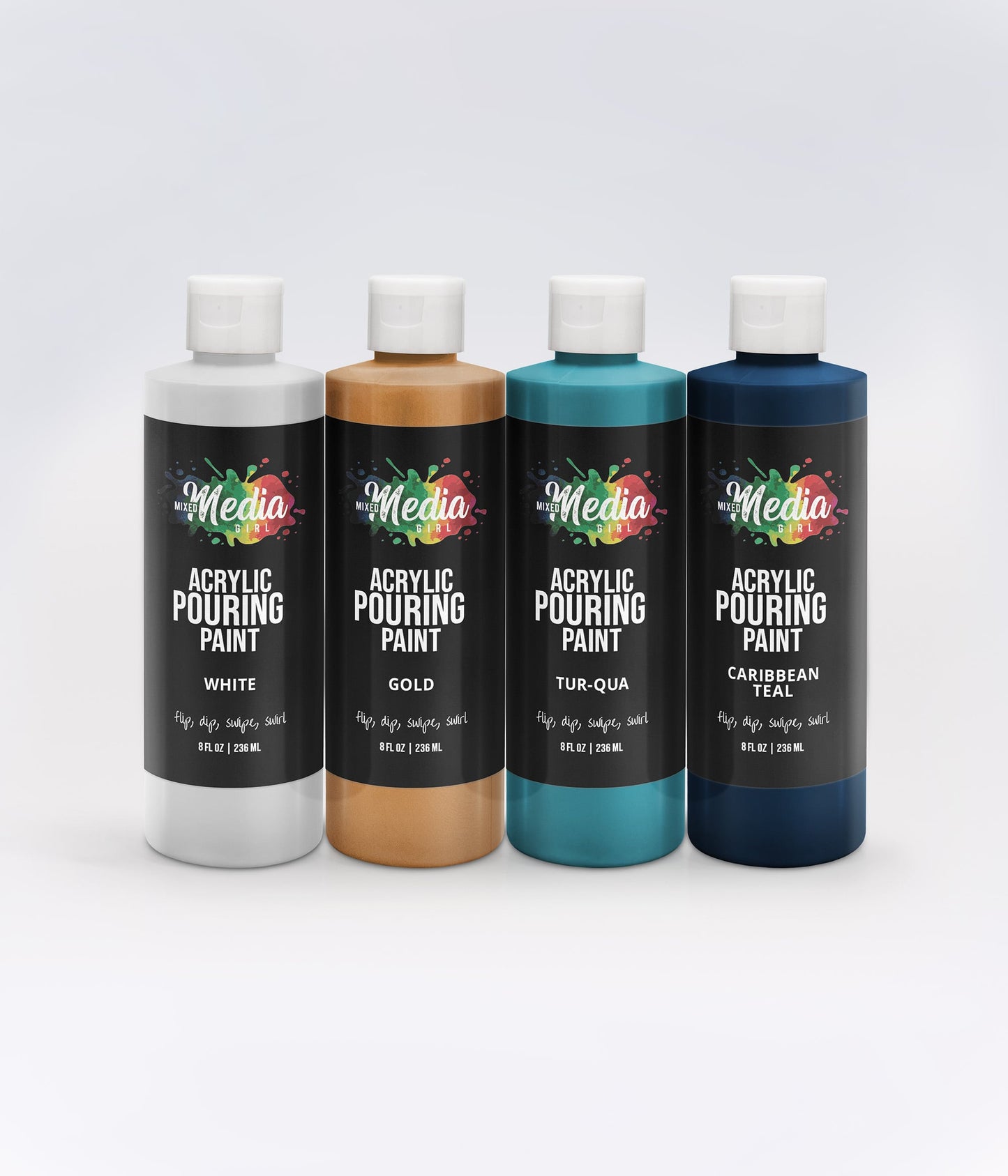 Beach Set – 8 Ounce Acrylic Pouring Paint Sets