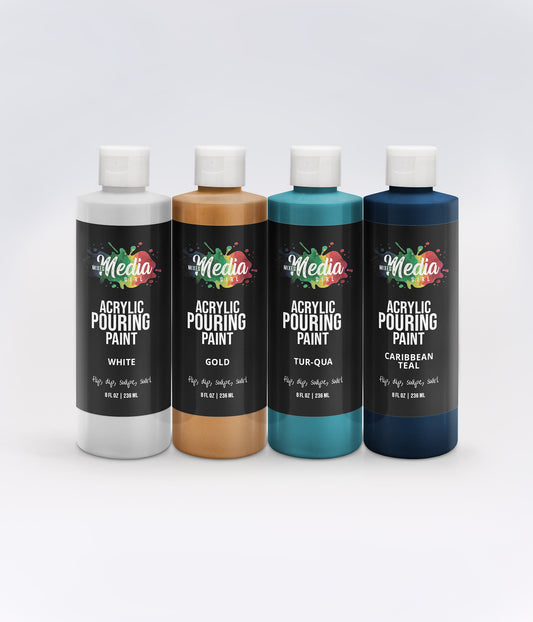 Beach Set – 8 Ounce Acrylic Pouring Paint Sets PRE-ORDER