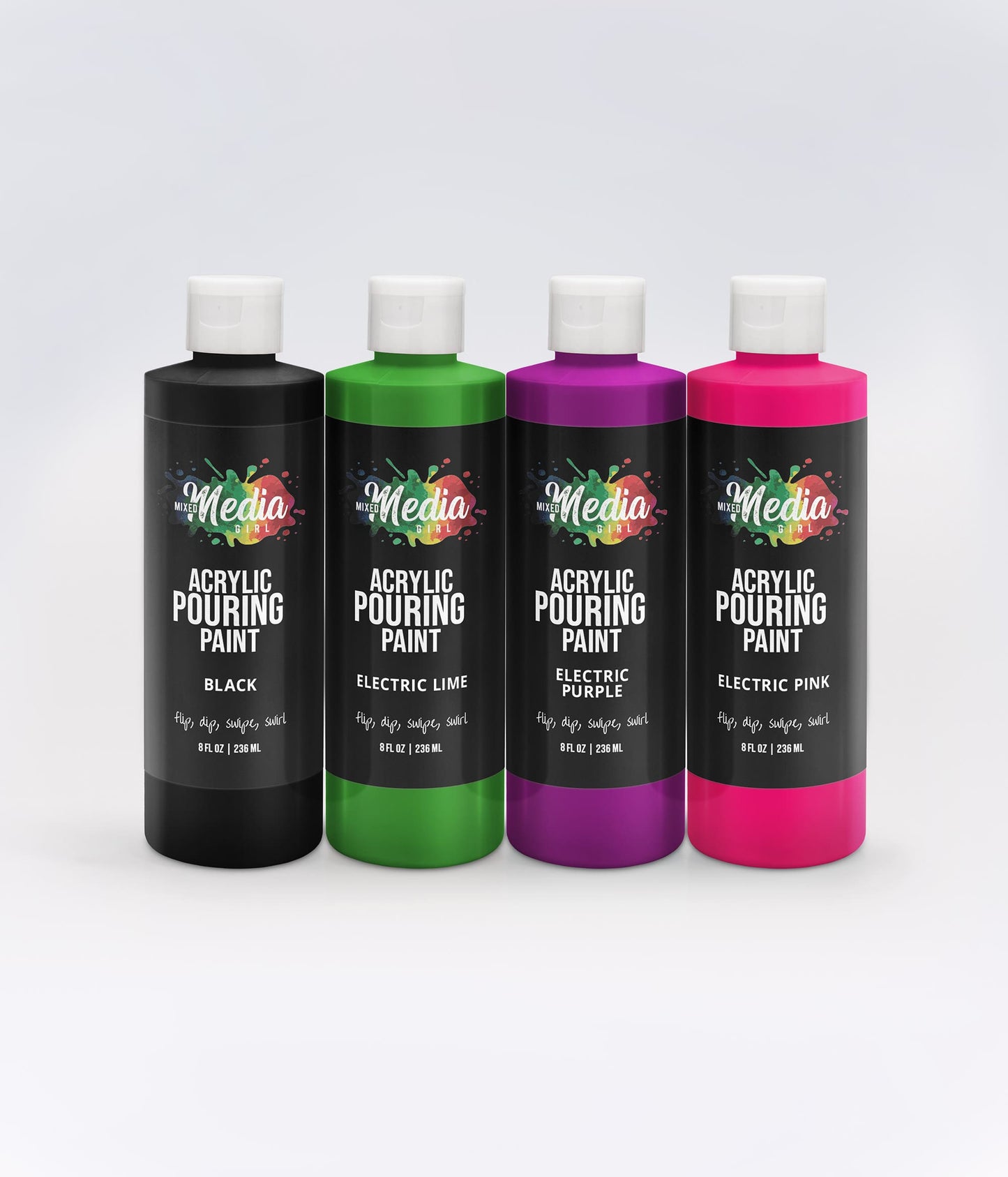 Electric Set – 8 ounce acrylic pouring paint sets
