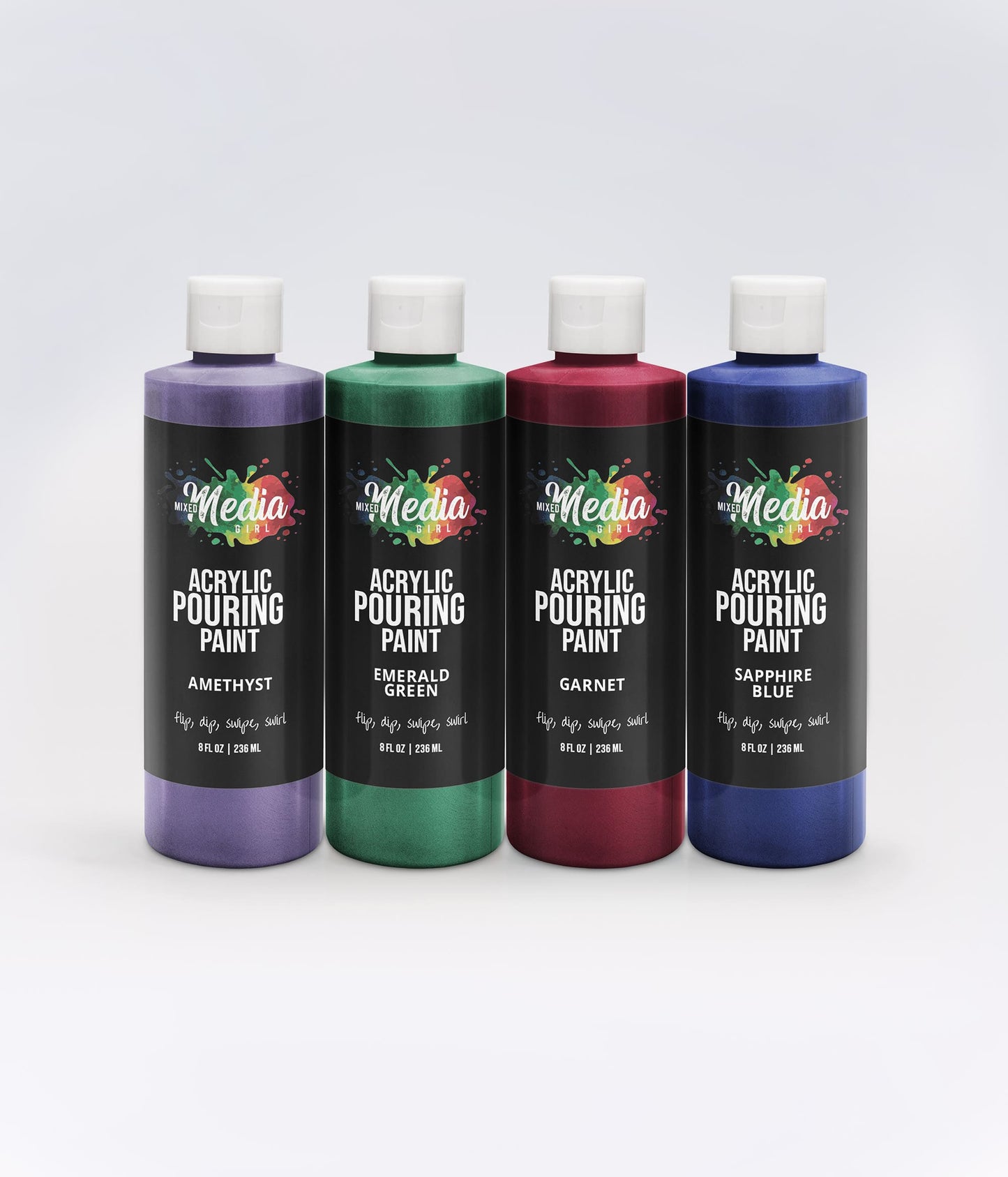 Gemstones Set – 8 Ounce Acrylic Pouring Paint Sets
