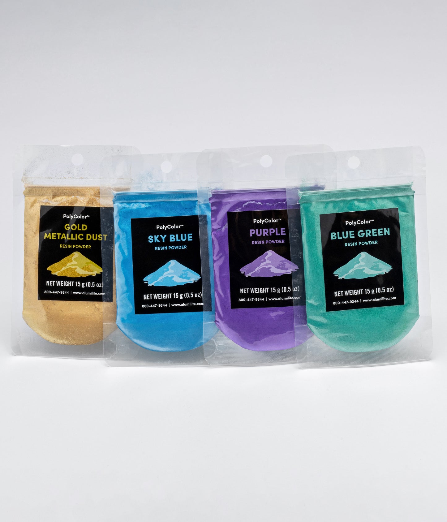 Set of Four Metallic Mica Powders – Pick Your Own Colors!