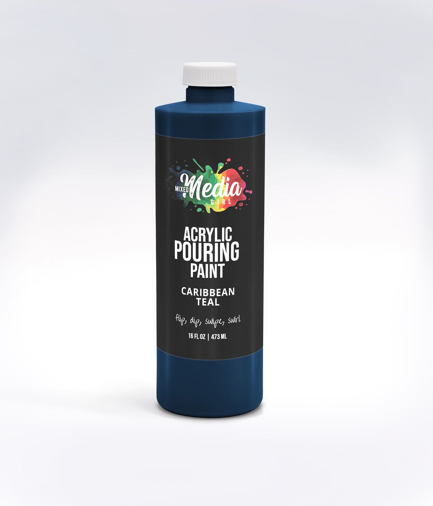 16oz Mixed Media Girl Pouring Paint