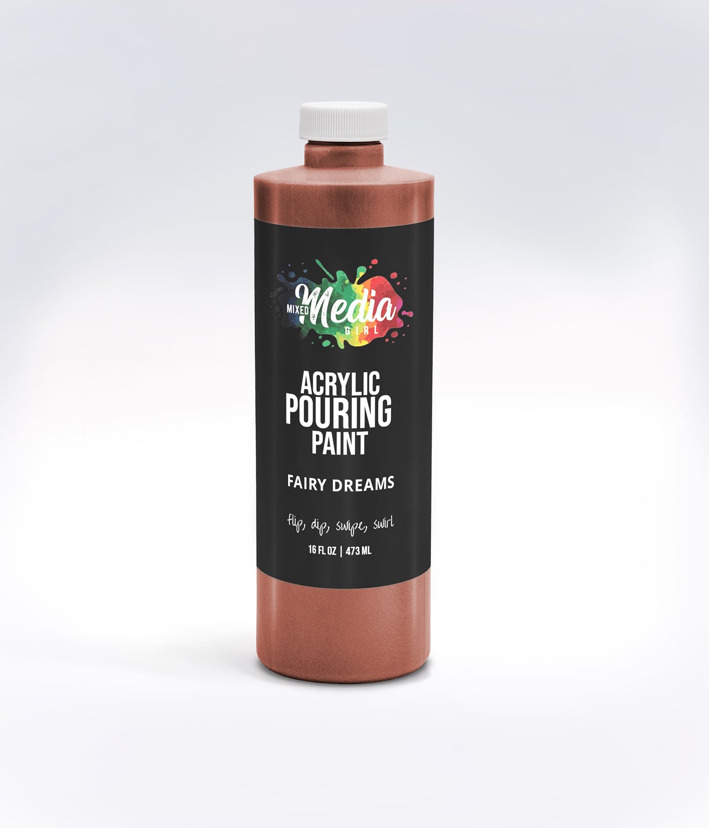 16oz Mixed Media Girl Pouring Paint