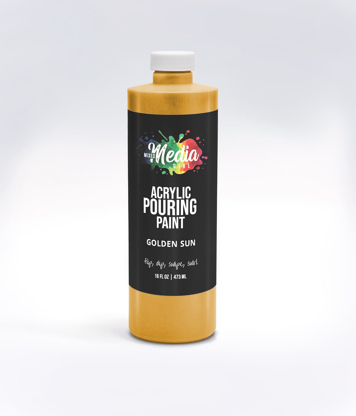 16oz Mixed Media Girl Pouring Paint