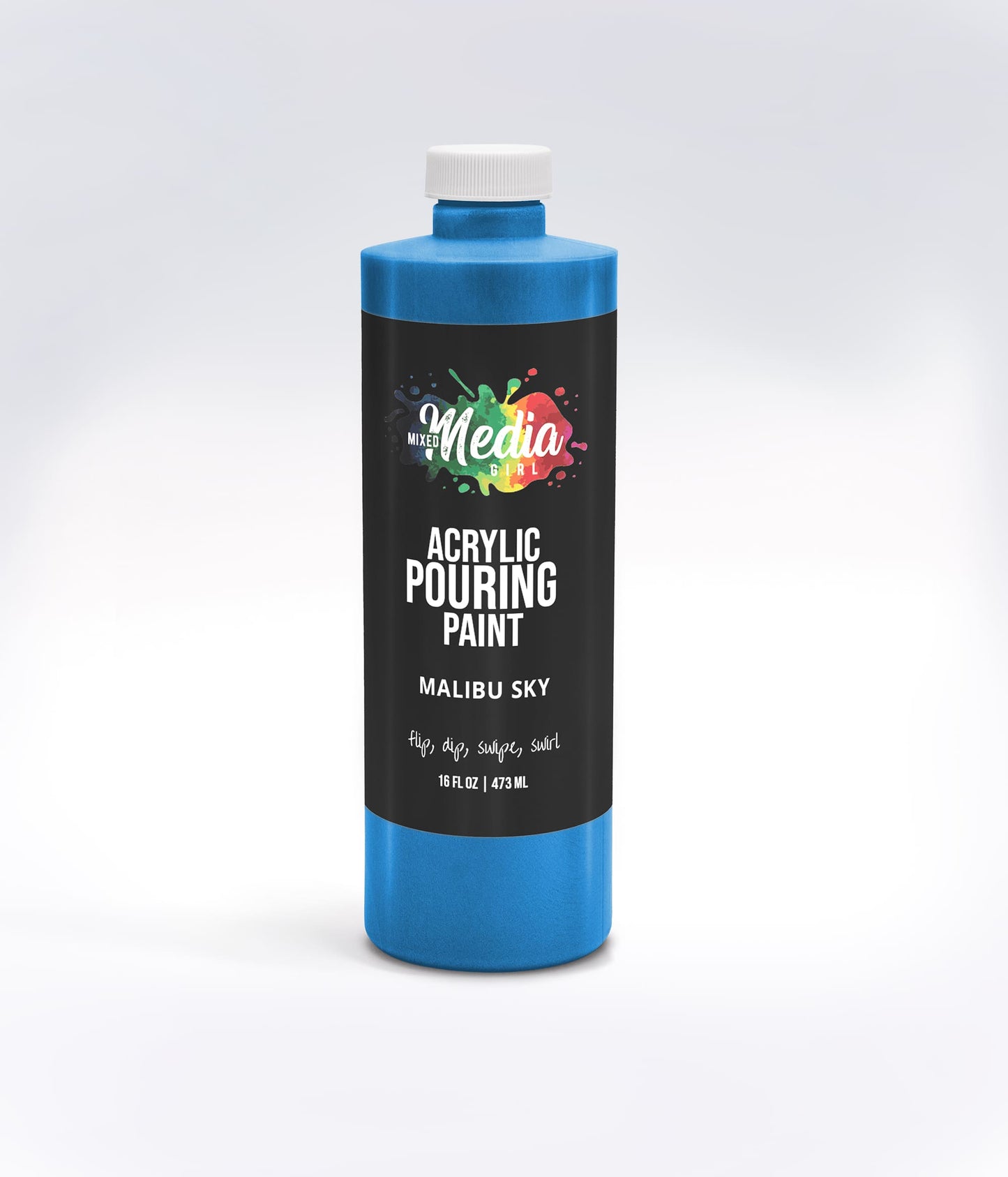 16oz Mixed Media Girl Pouring Paint