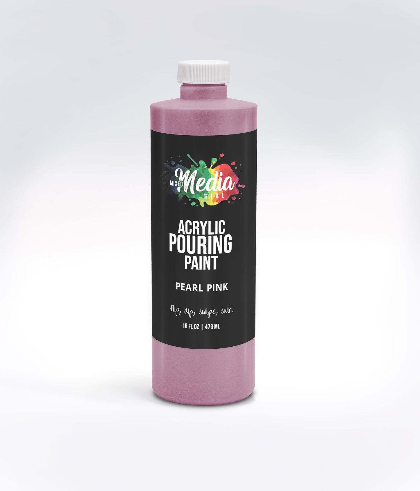 16oz Mixed Media Girl Pouring Paint