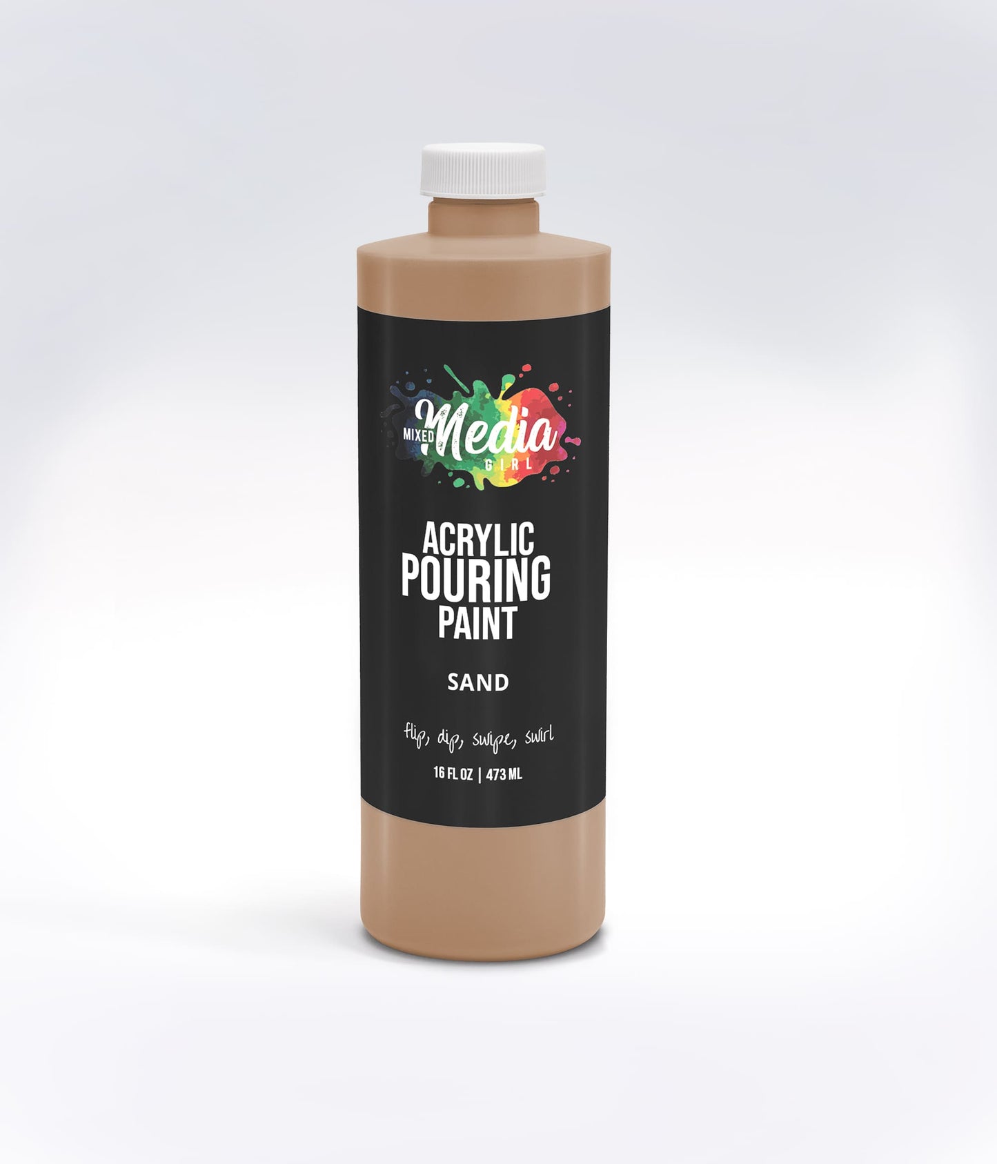 16oz Mixed Media Girl Pouring Paint
