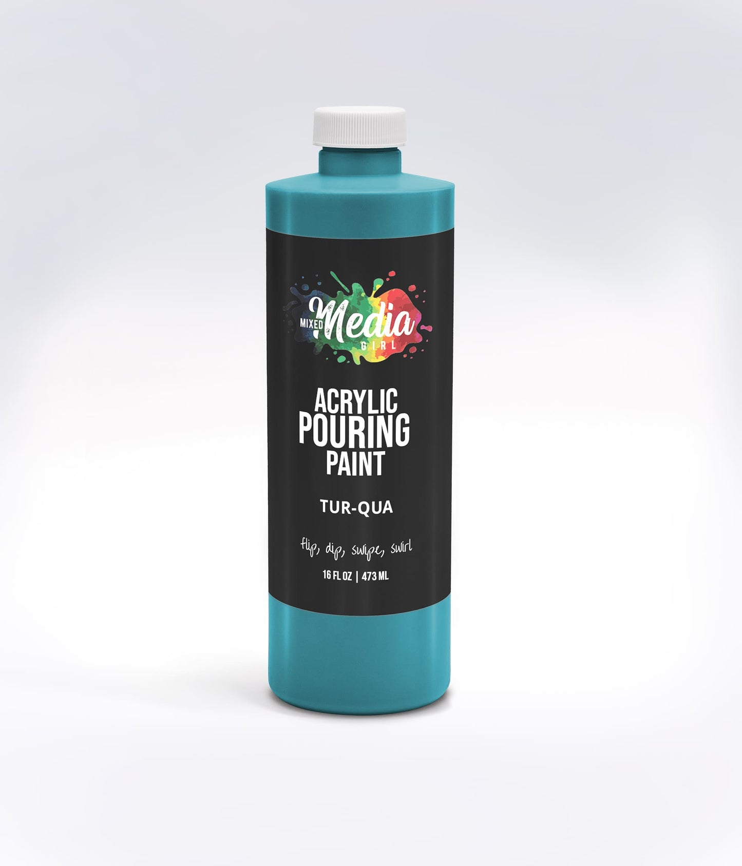 16oz Mixed Media Girl Pouring Paint