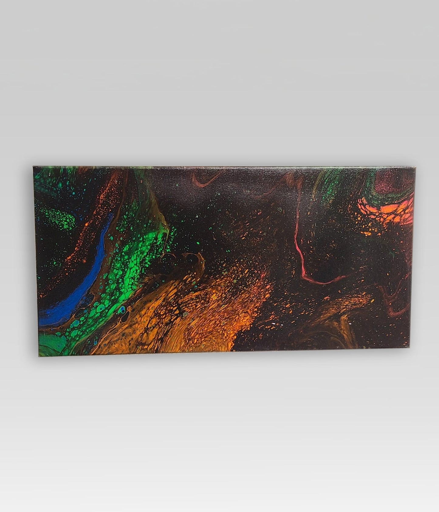 Apparitions – 10 x 20 Acrylic Pour Painting On Canvas