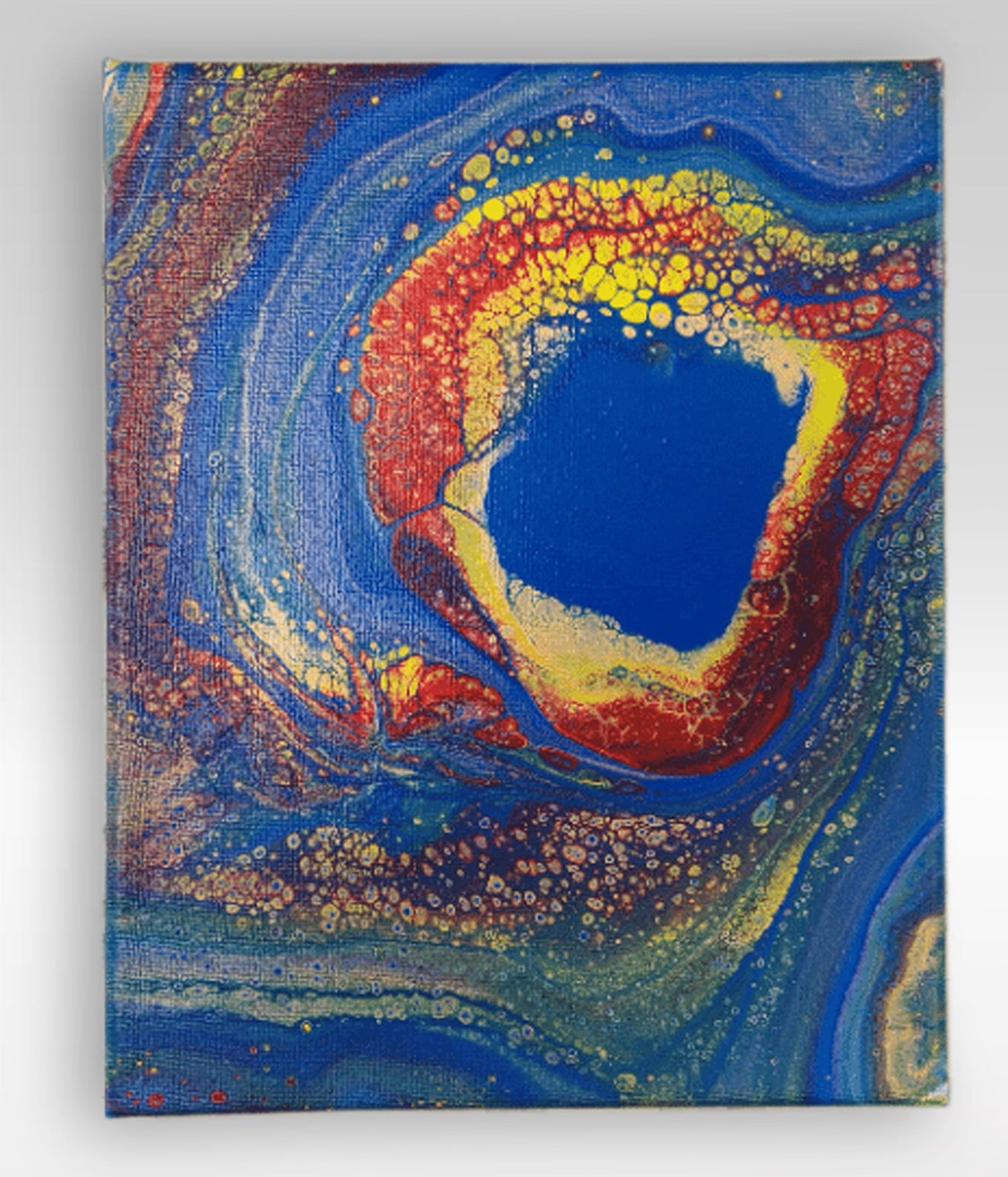 Come Right In – 8 x 10 Acrylic Pour Painting On Canvas