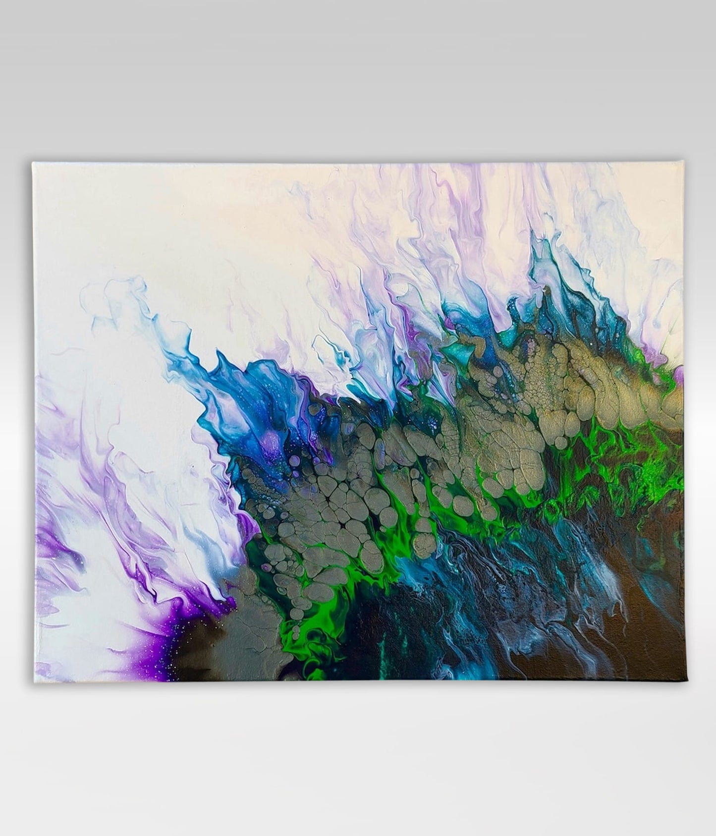 Deadly Ridge – 16 x 20 Acrylic Pour Painting On Canvas