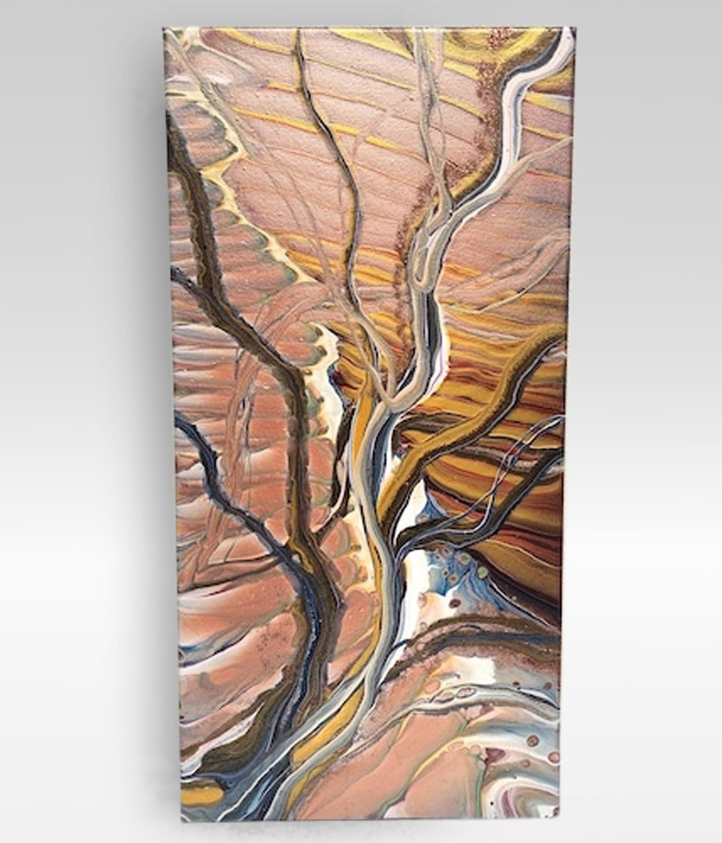 Fabulous Ending – 10 x 20 Acrylic Pour Painting On Canvas