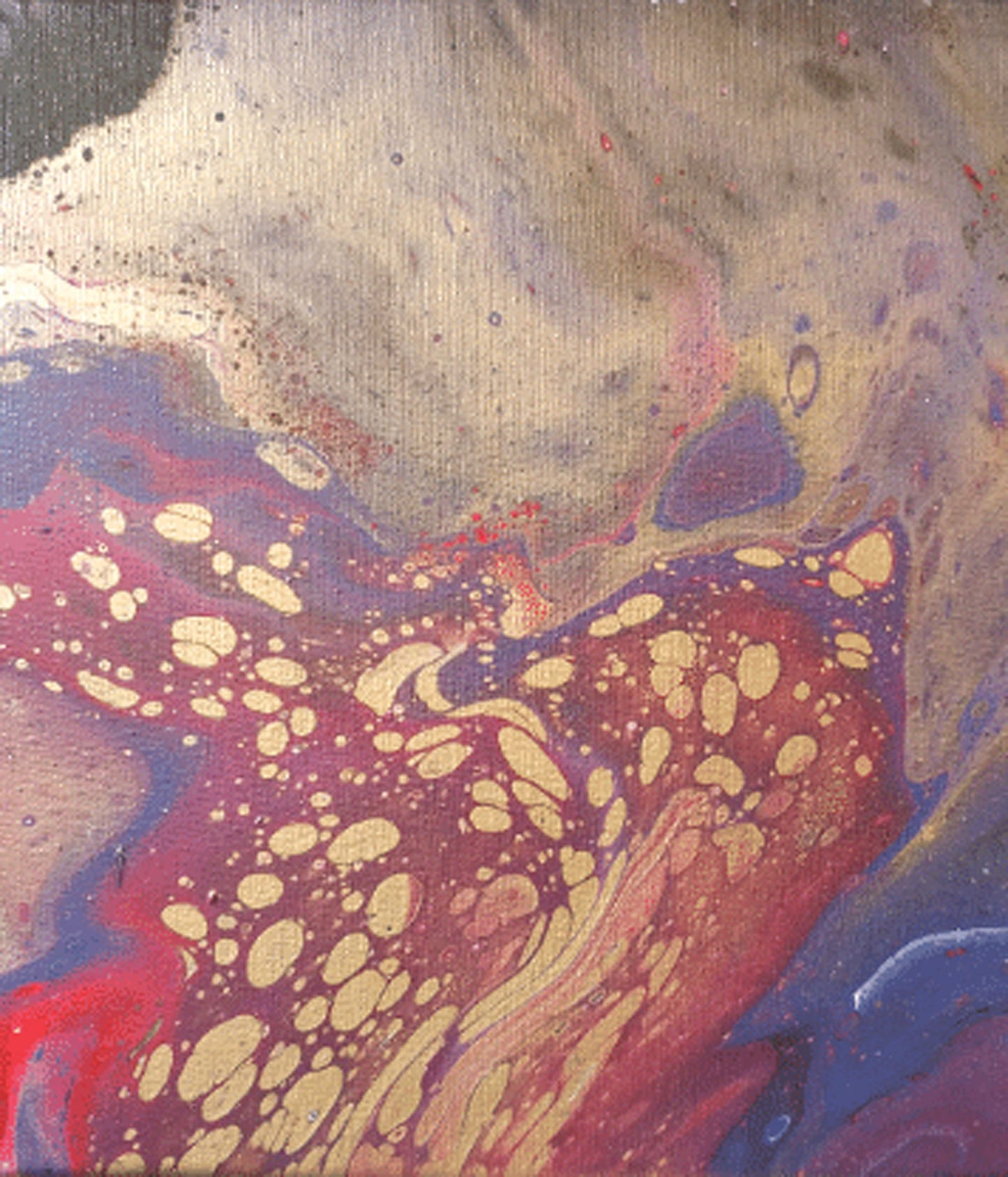 Fish Food – 11 x 14 Acrylic Pour Painting On Canvas