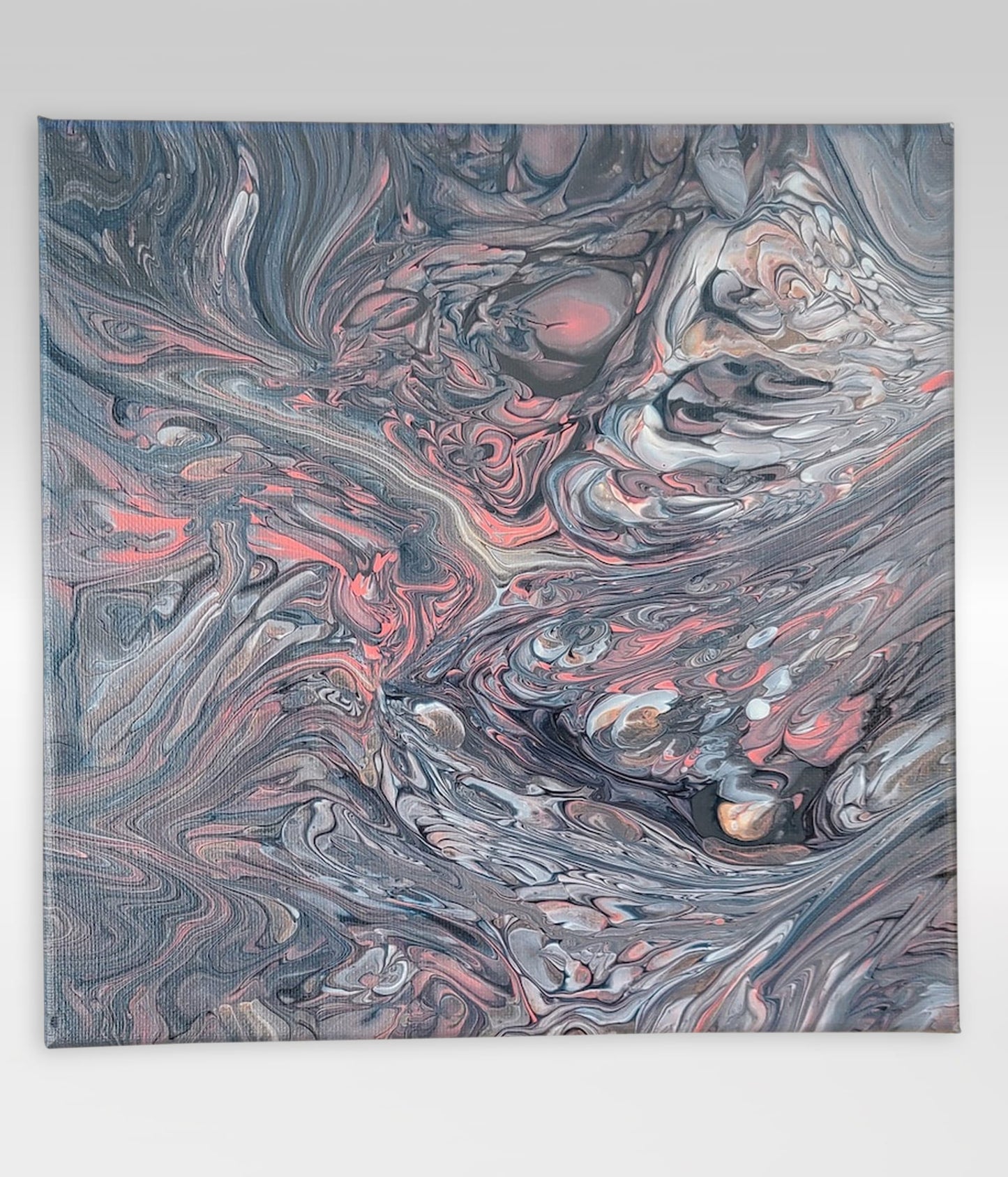 Soul Sucker – 10 x 10 Acrylic Pour Painting On Canvas