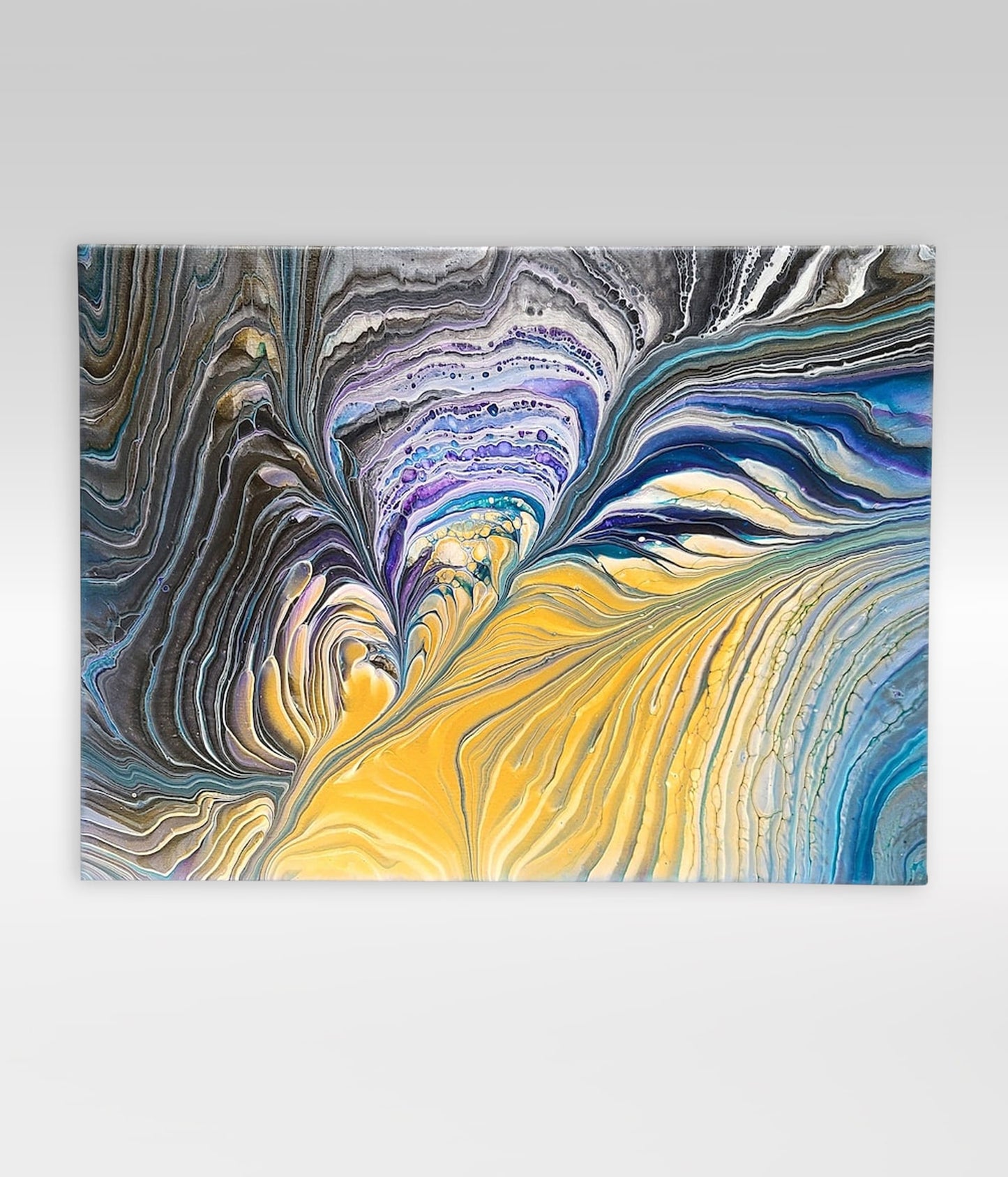 Sea Tongue – 12 x 16 Acrylic Pour Painting On Canvas