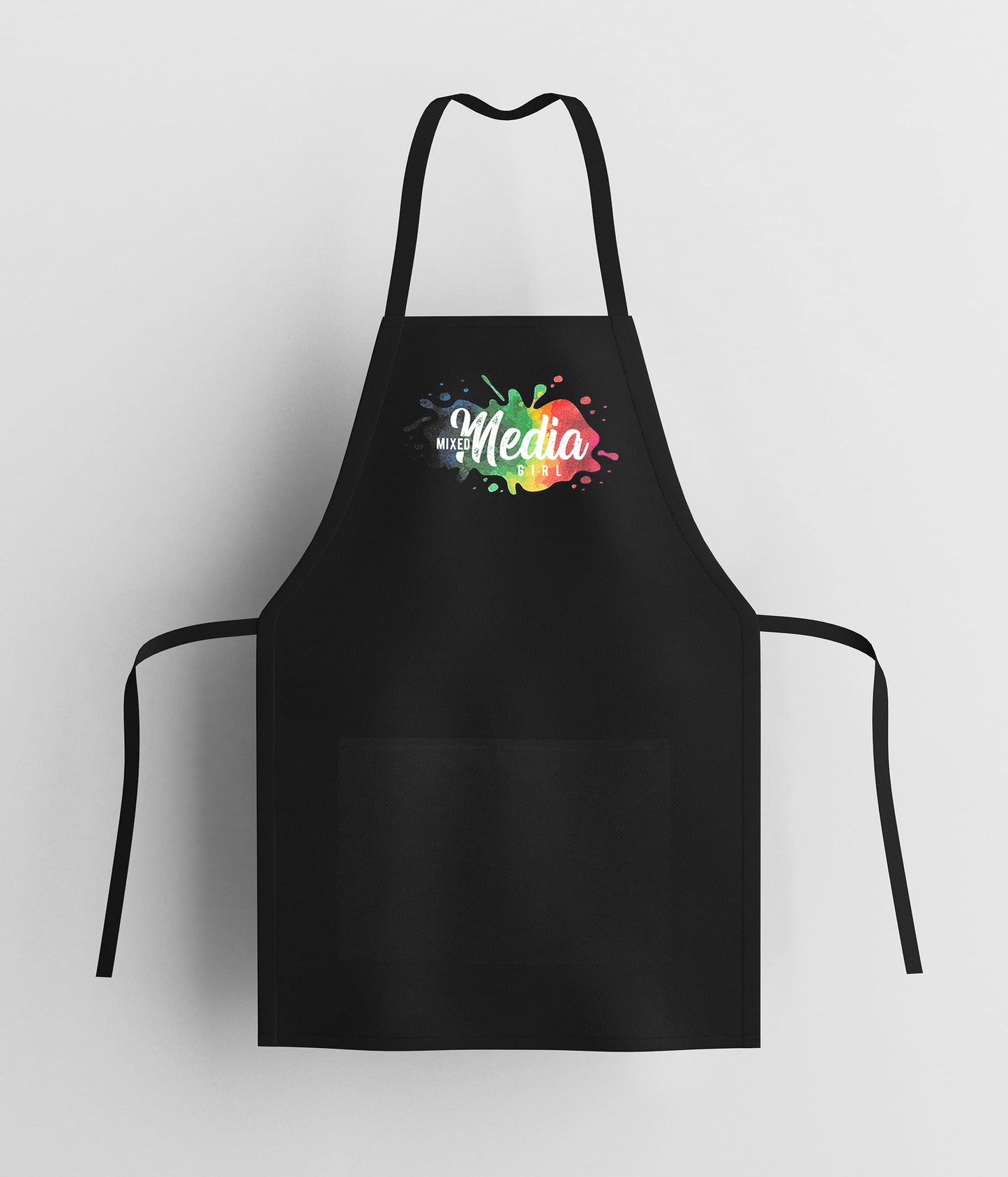 Mixed Media Girl Cotton Apron