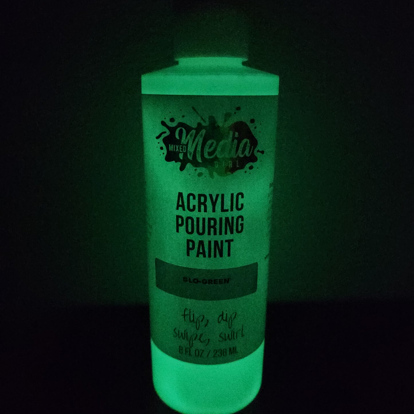 Glo Green - Glow-In-The-Dark Pouring Paint